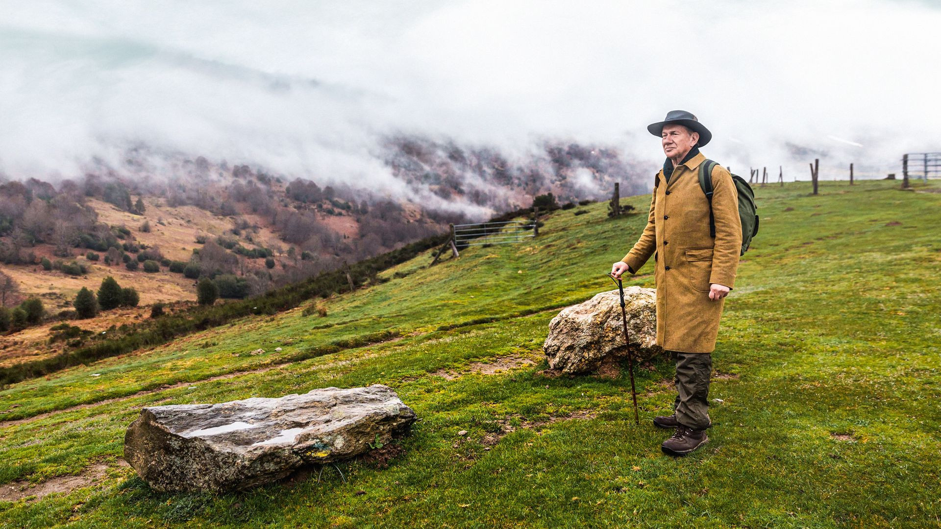Backdrop for The Pyrenees with Michael Portillo