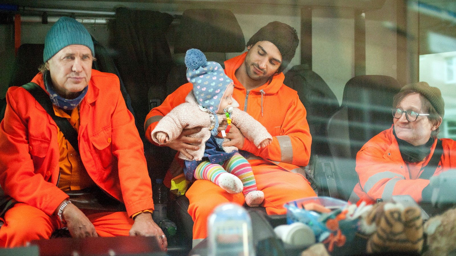 Backdrop for Die Drei von der Müllabfuhr - Baby an Bord