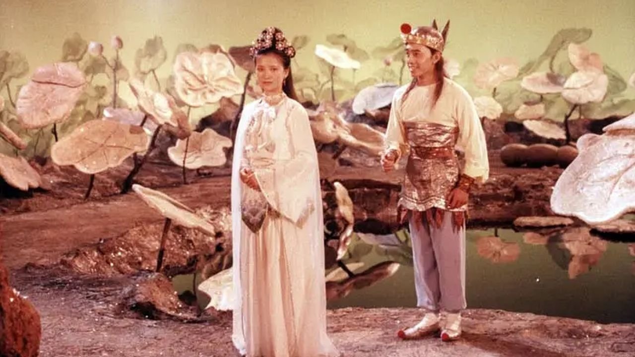 Backdrop for Two Spirits from Jade Green Sea