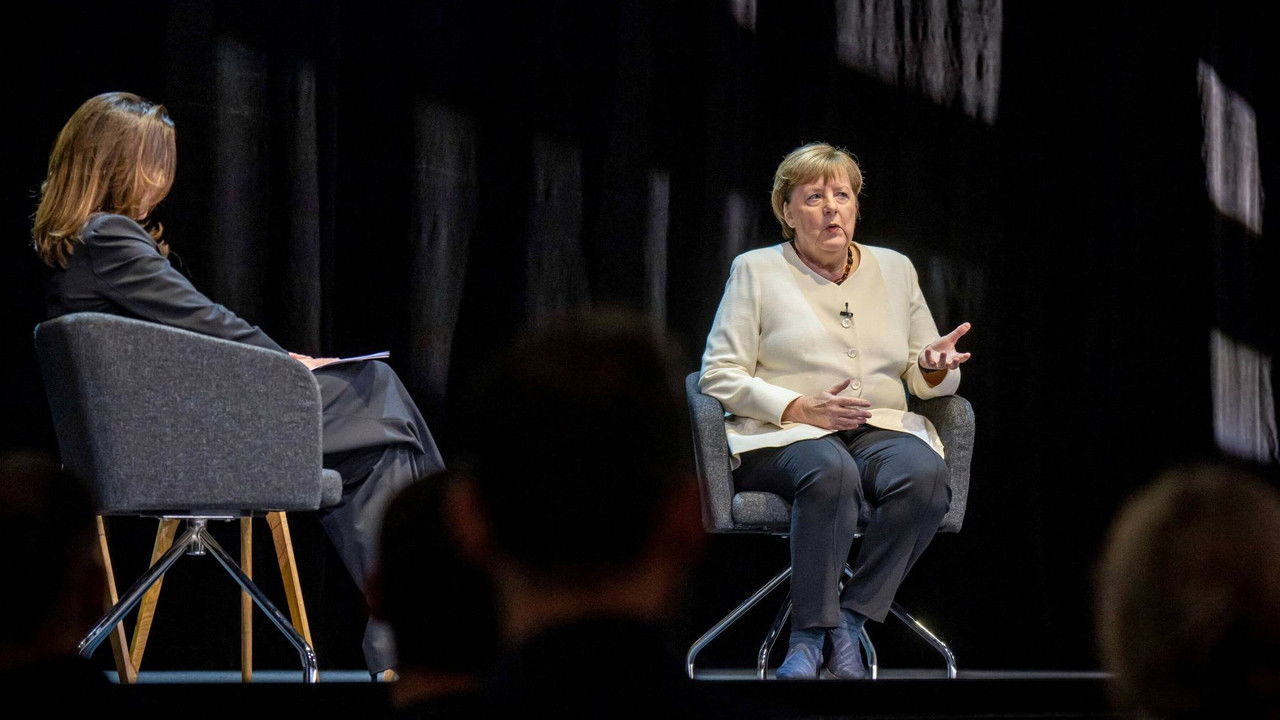 Backdrop for Angela Merkel - Freiheit