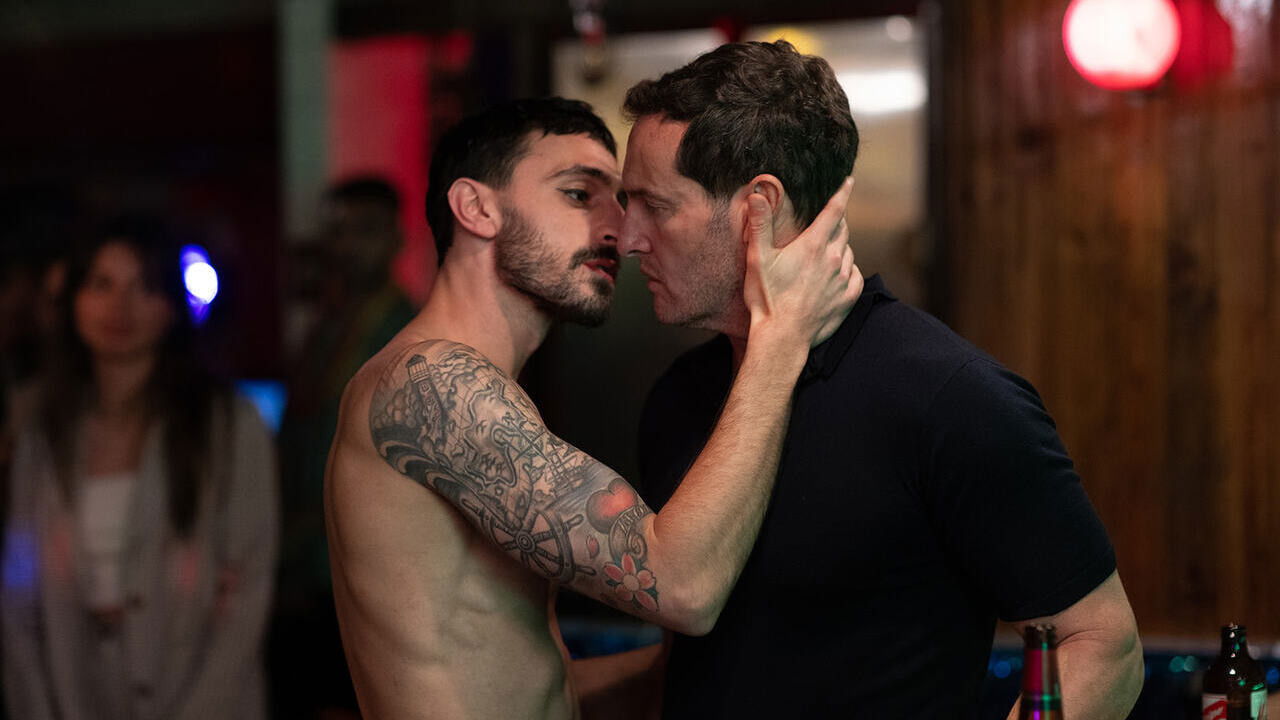 Backdrop for A Man Walks Down the Street