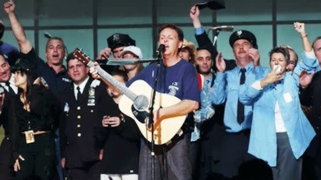 Backdrop for The Concert for New York City