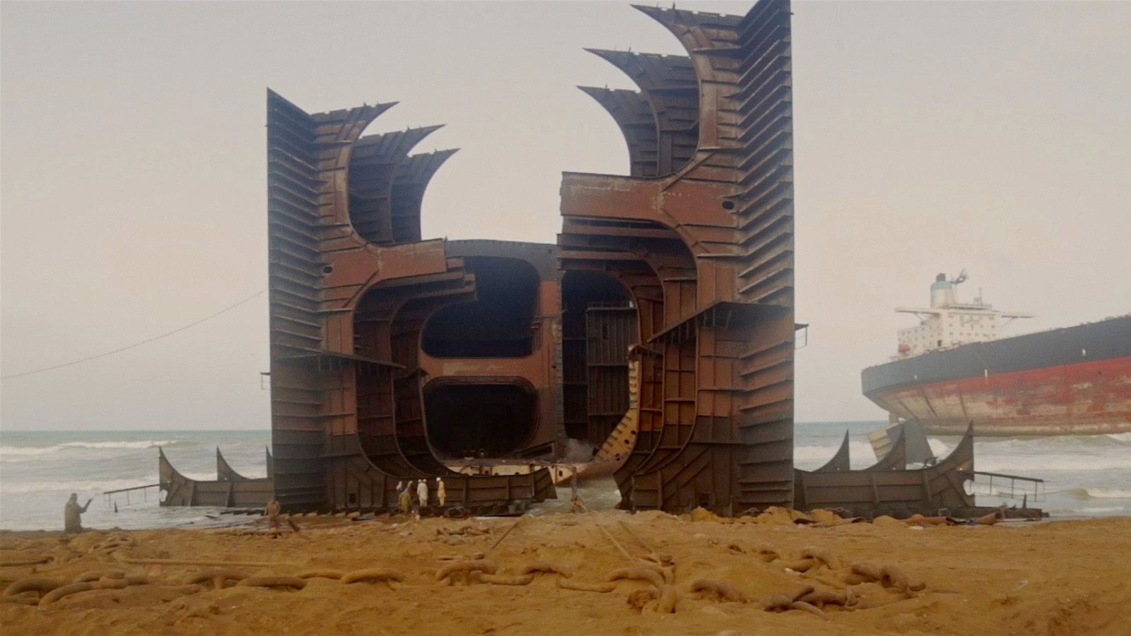 Backdrop for All That Perishes at the Edge of Land