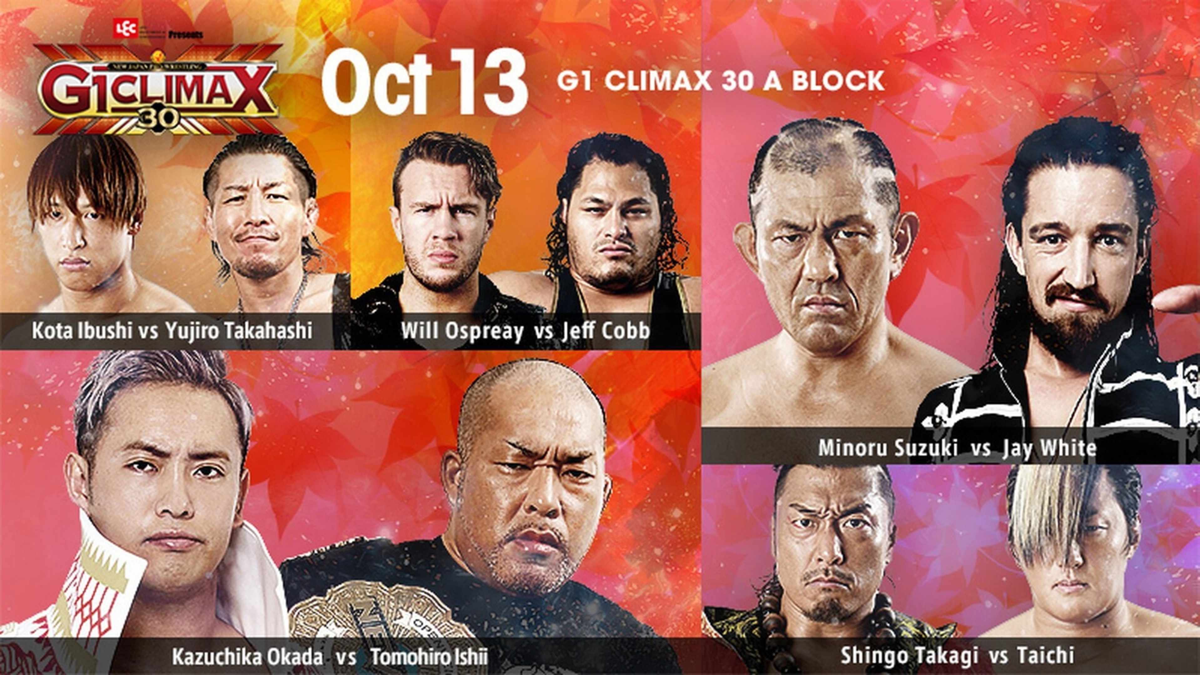 Backdrop for NJPW G1 Climax 30: Day 15