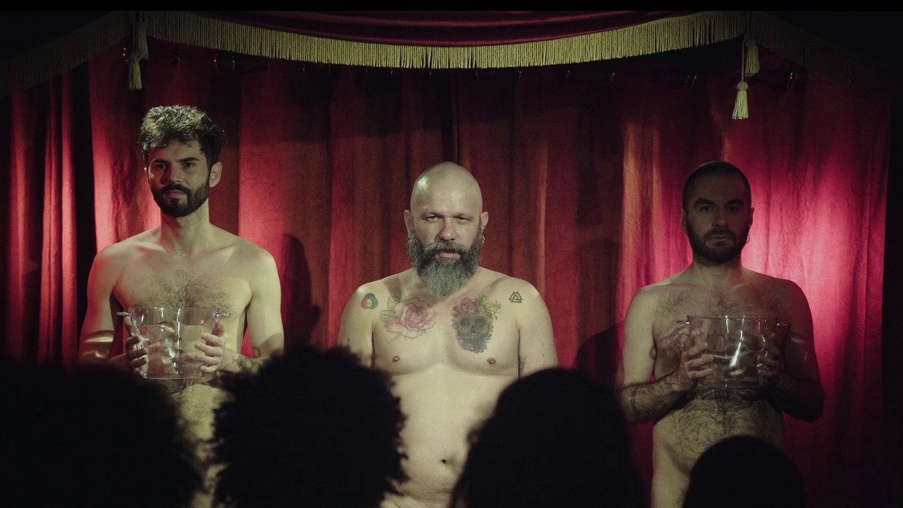 Backdrop for God Has AIDS