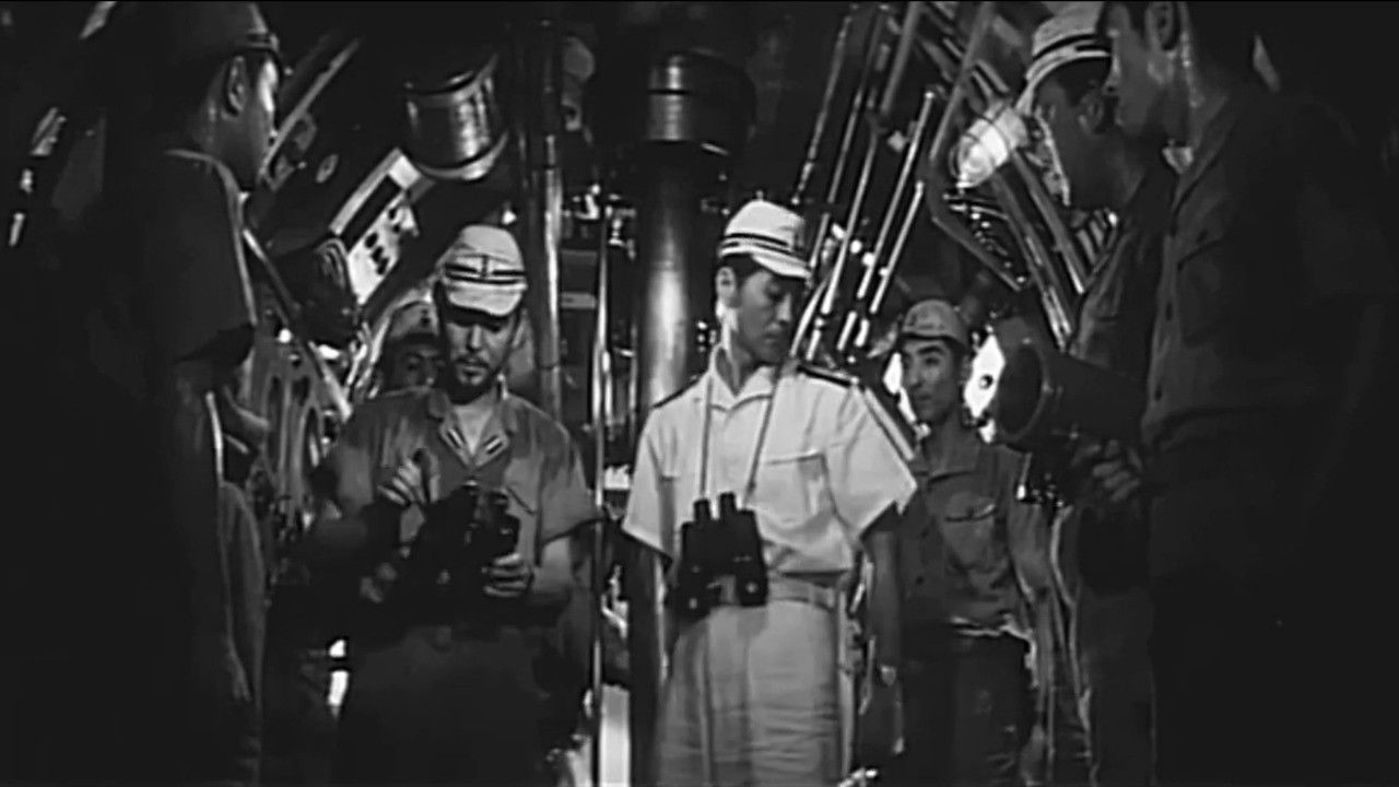 Backdrop for Submarine I-57 Will Not Surrender