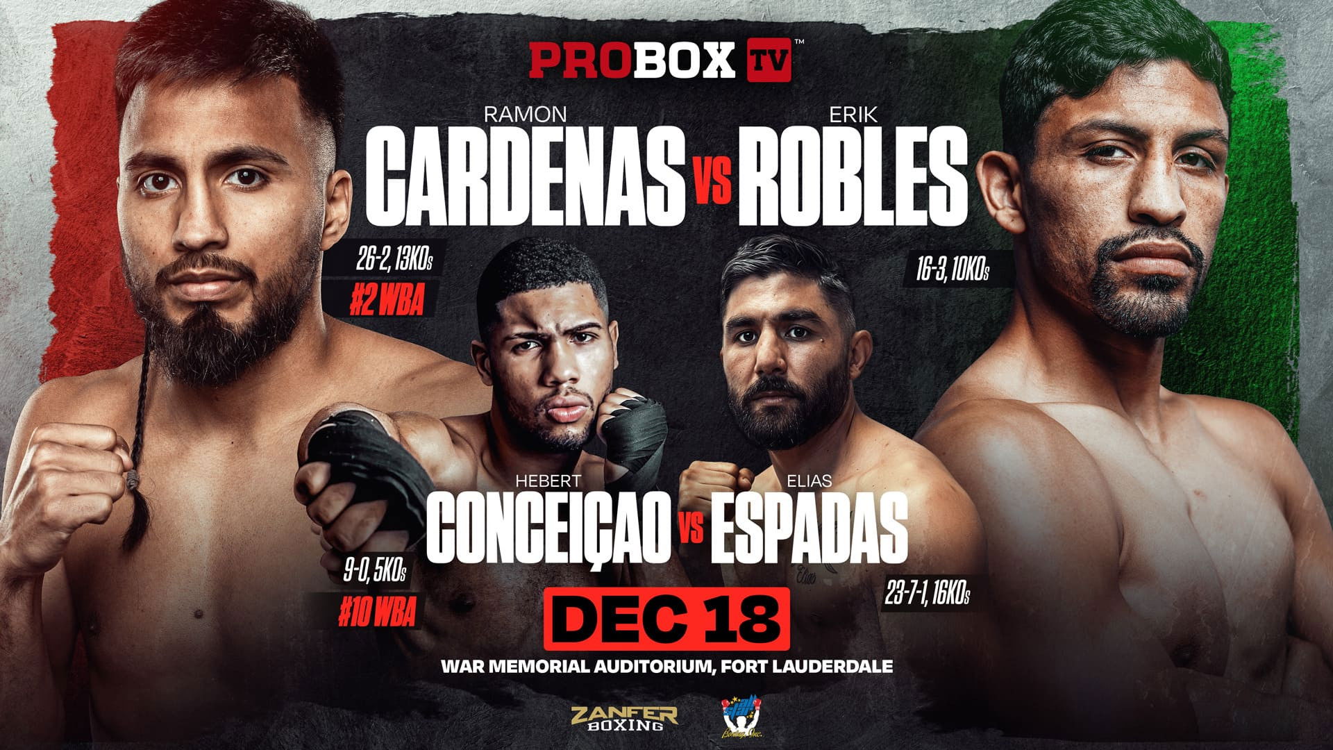 Backdrop for Ramon Cardenas vs. Erik Robles