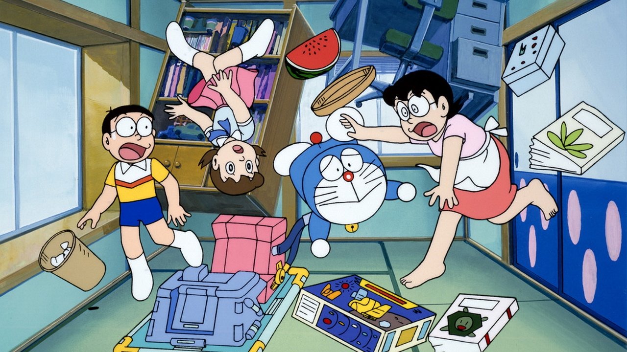 Backdrop for Doraemon: Nobita Drifts in the Universe