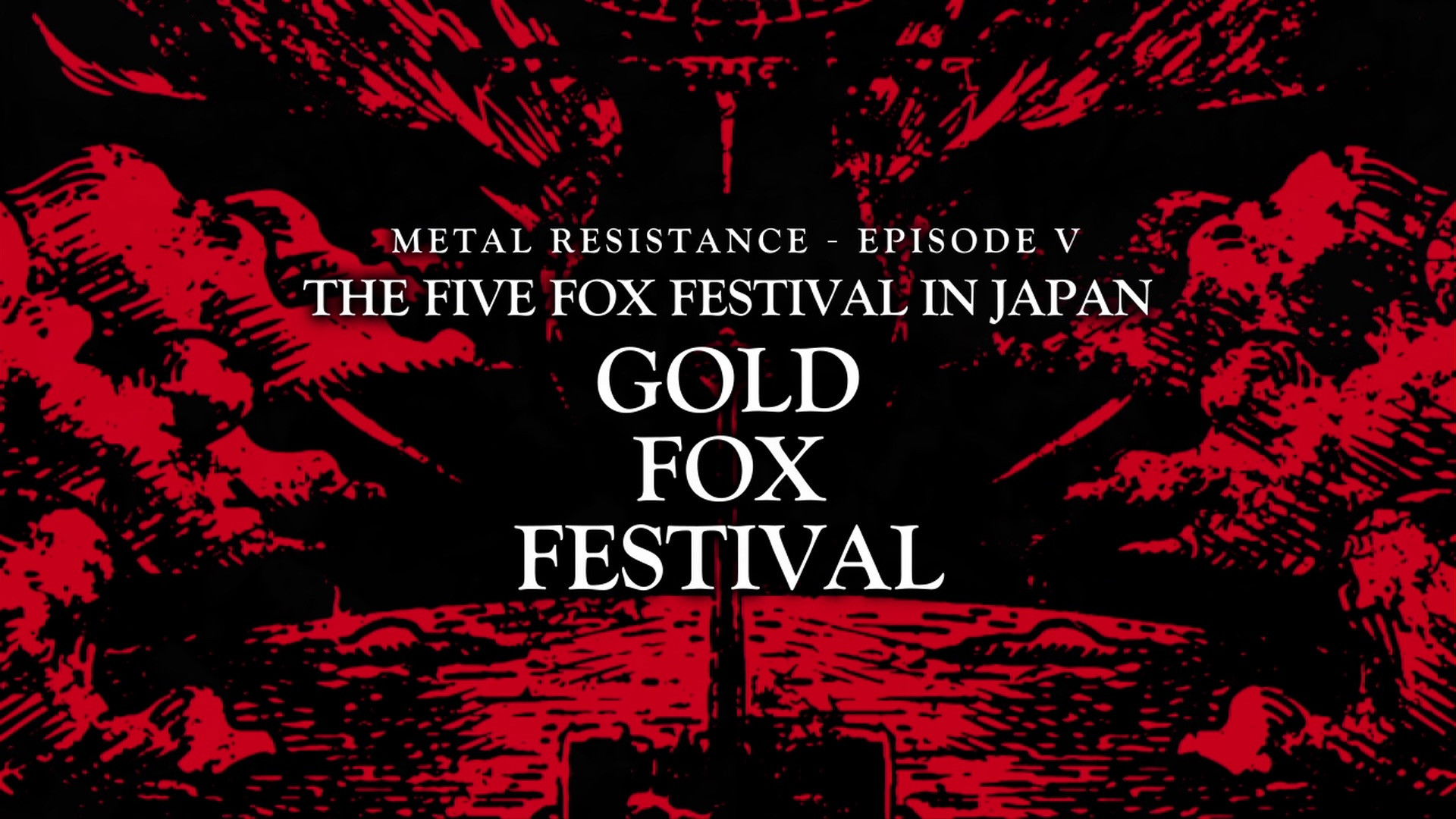 Backdrop for BABYMETAL THE FIVE FOX FESTIVAL IN JAPAN - GOLD FOX FESTIVAL