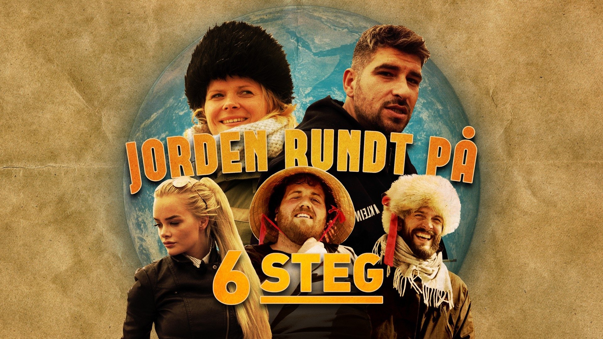 Backdrop for Jorden rundt på seks steg