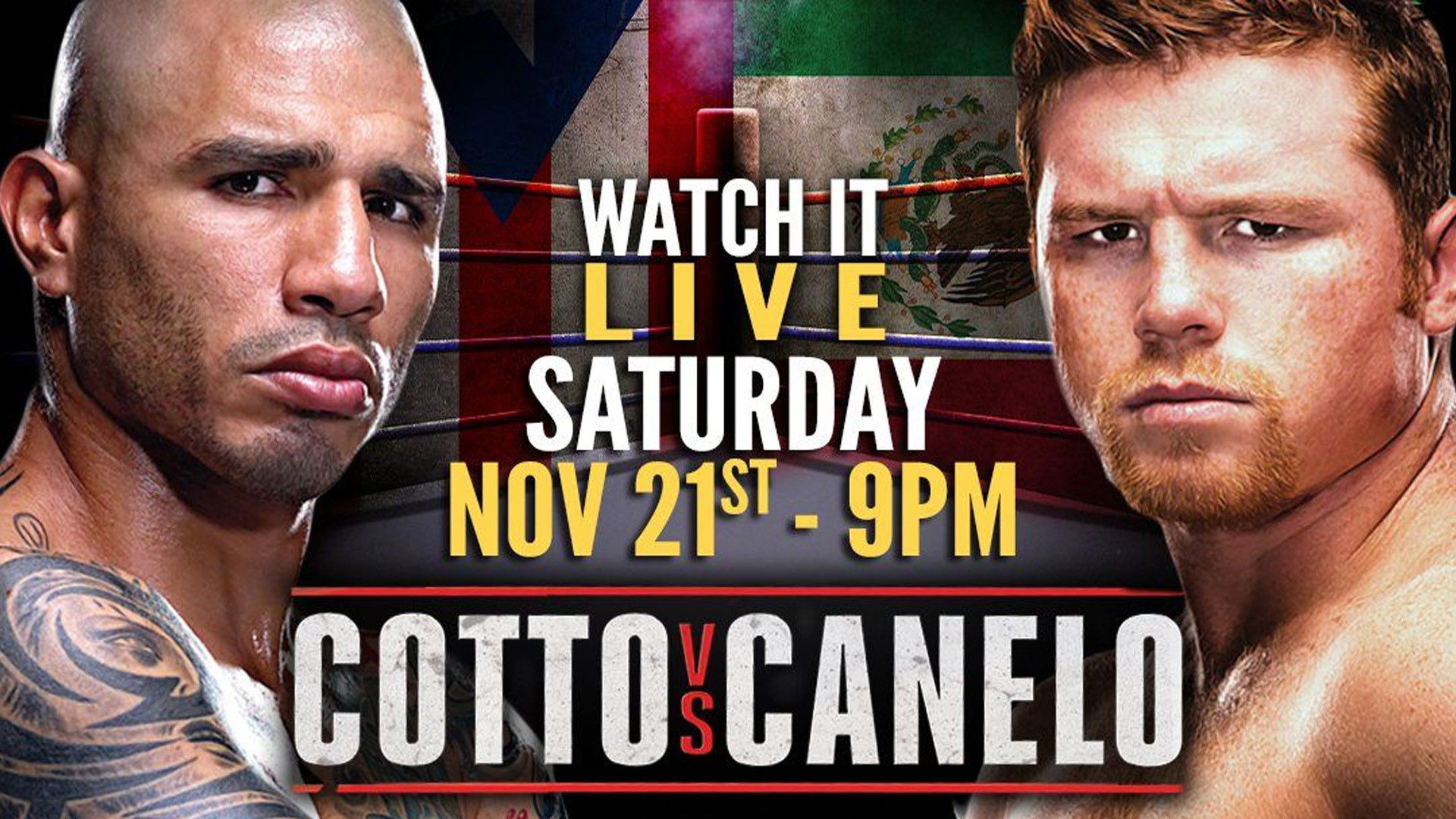 Backdrop for Miguel Cotto vs. Canelo Álvarez