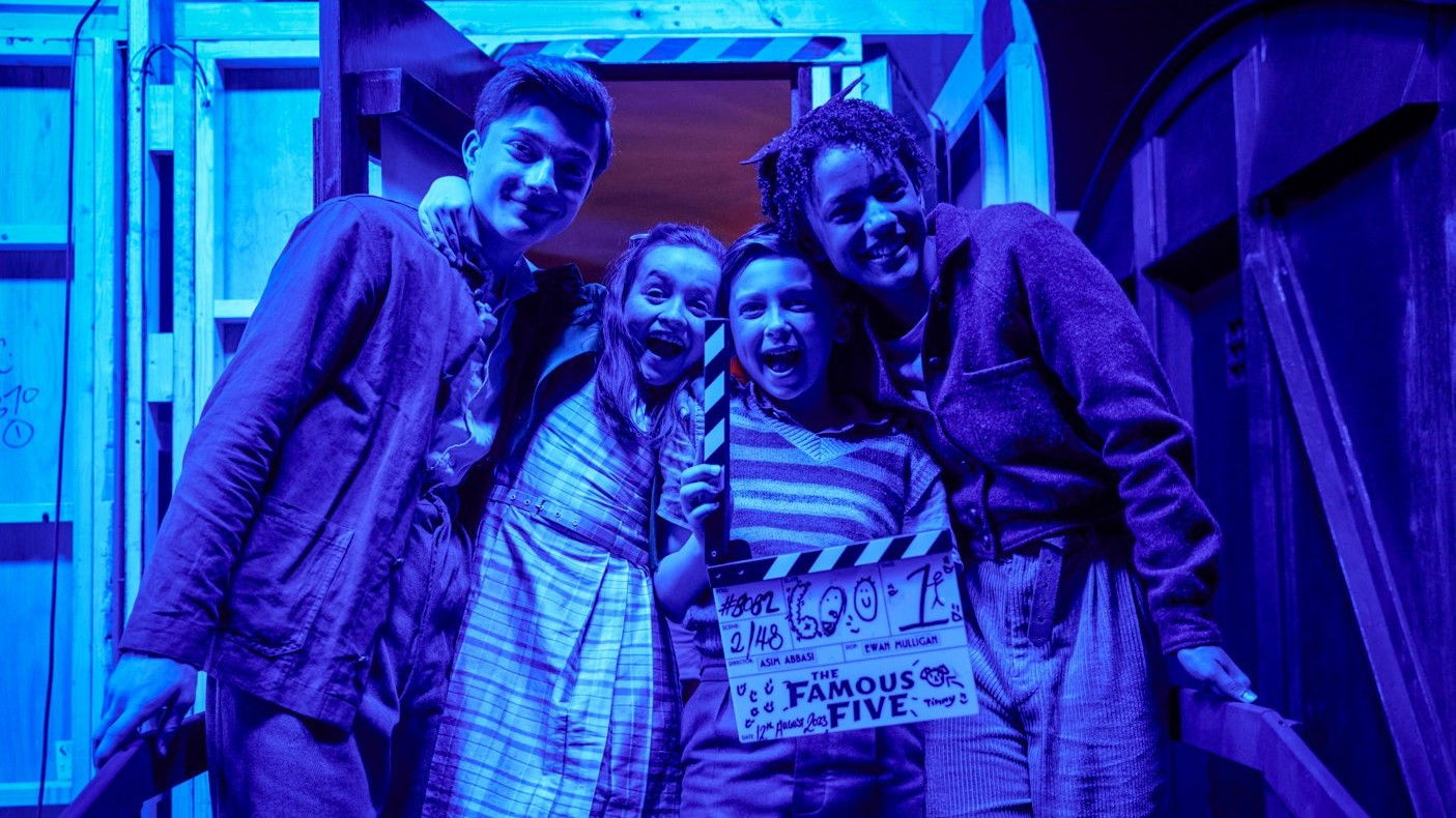 Backdrop for Peril on the Night Train