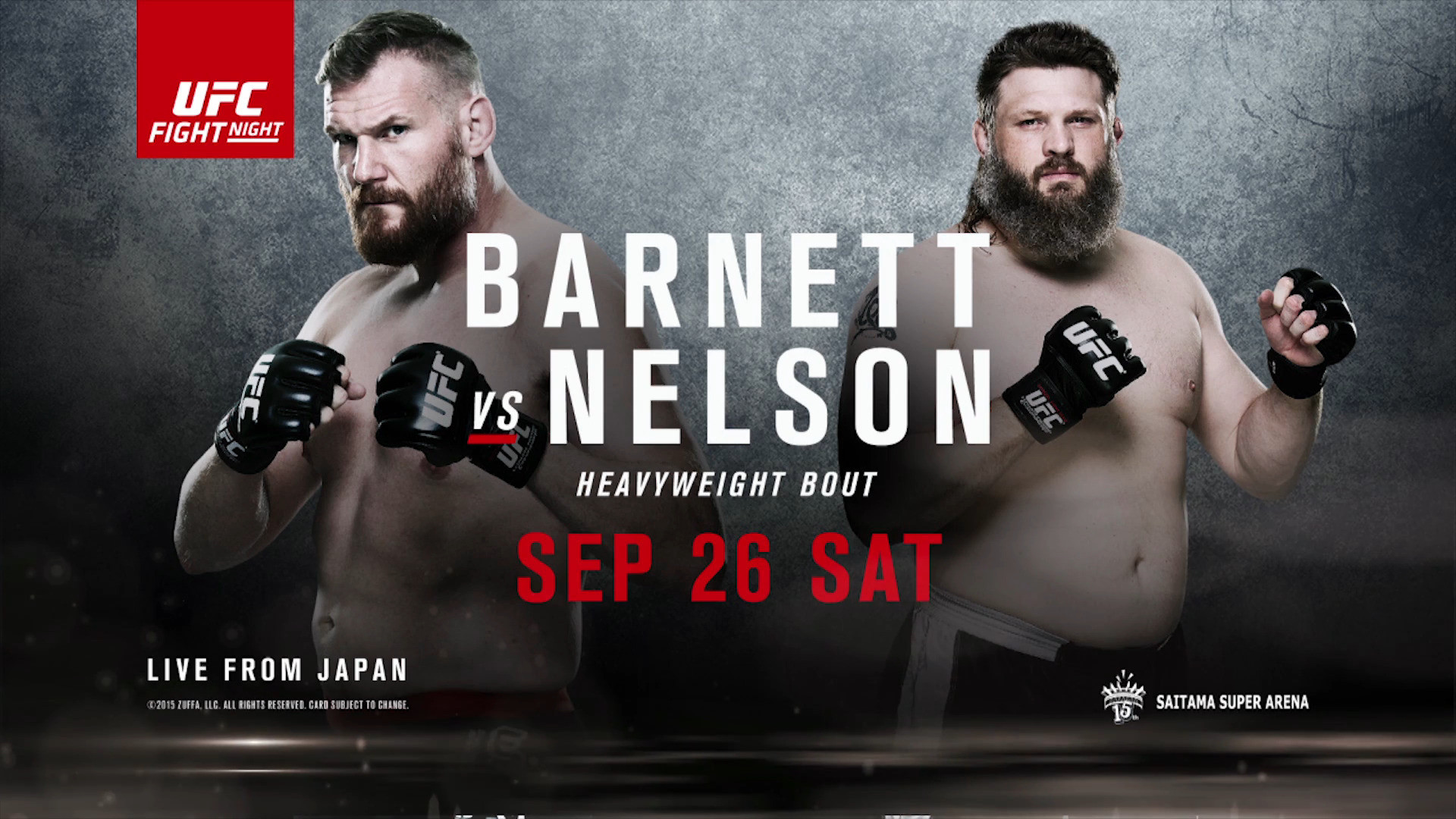 Backdrop for UFC Fight Night 75: Barnett vs. Nelson