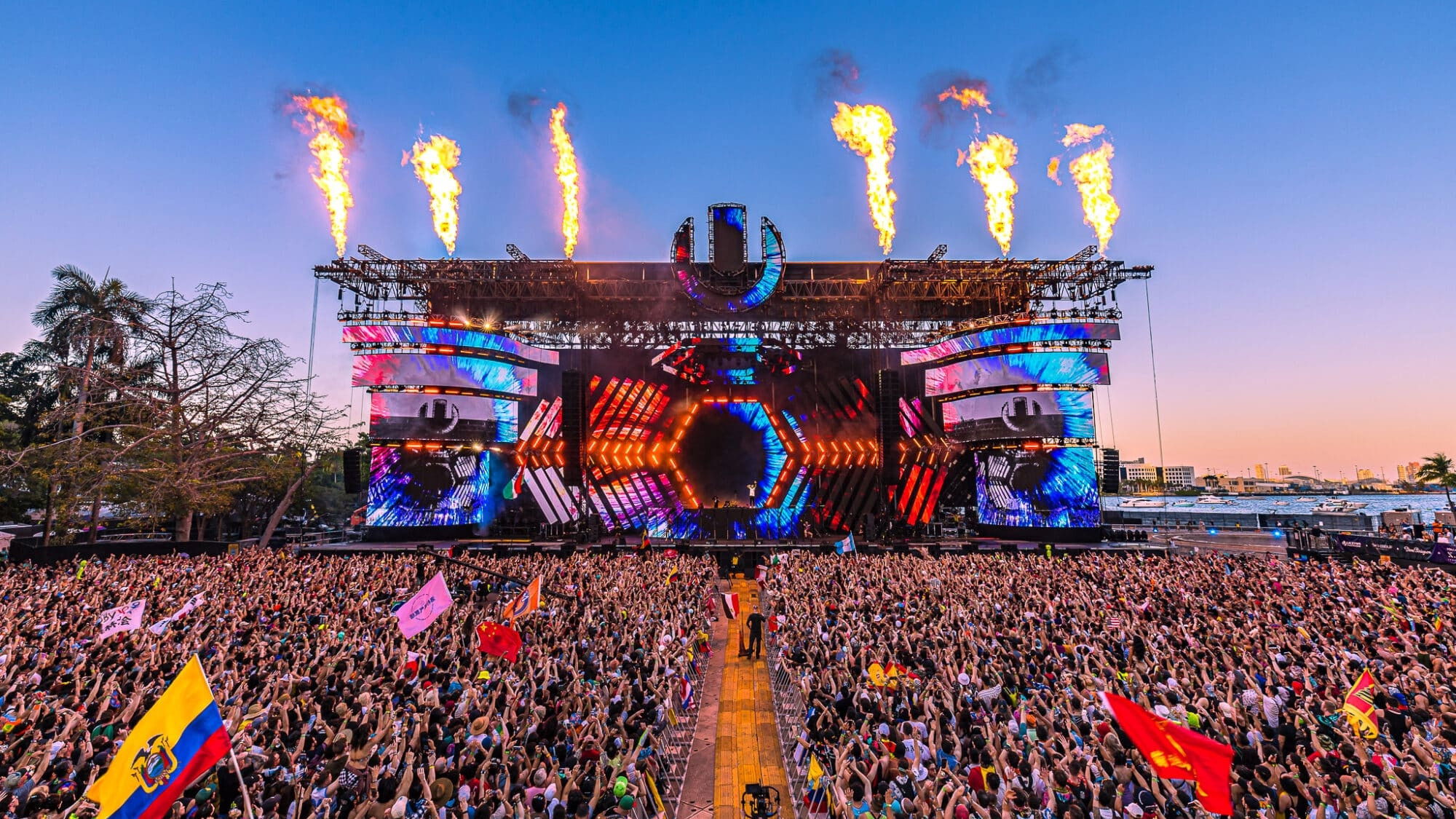 Backdrop for Ultra Music Festival