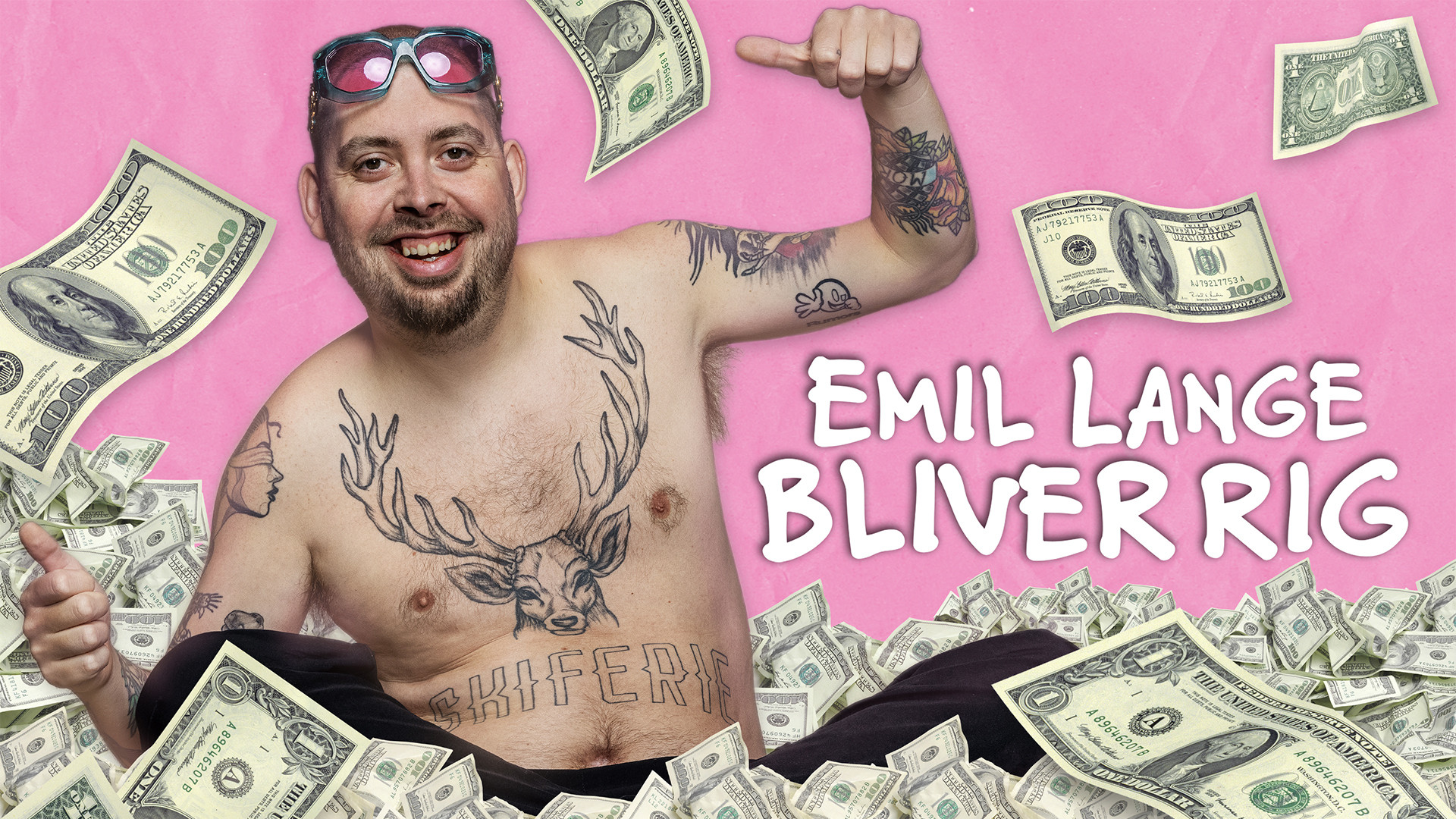 Backdrop for Emil Lange bliver rig