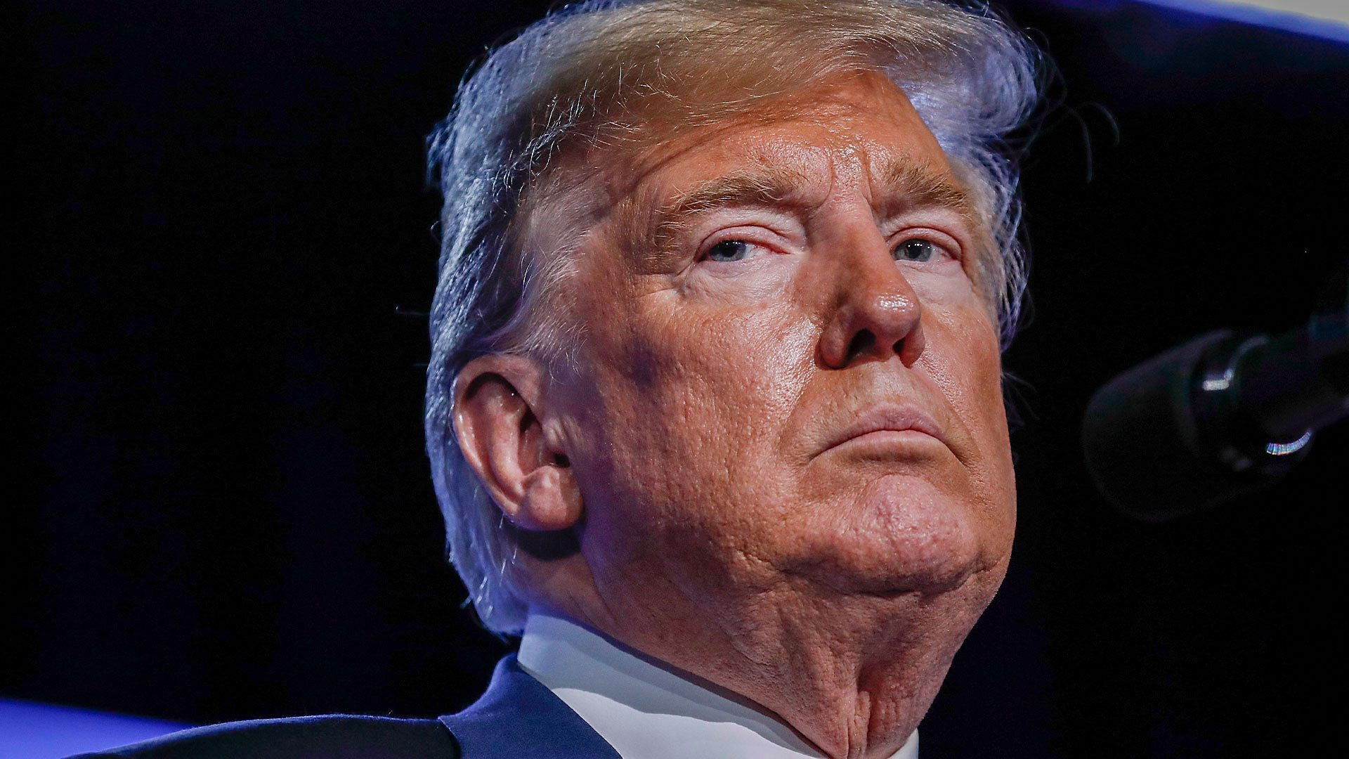 Backdrop for Trump Takes On the World