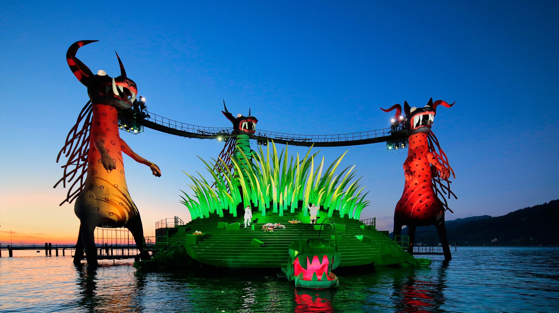 Backdrop for Die Zauberflöte, Bregenzer Festspiele