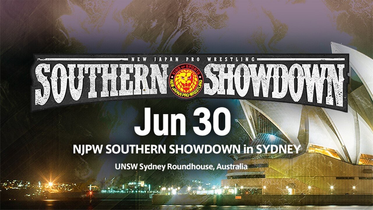 Backdrop for NJPW Southern Showdown in Sydney