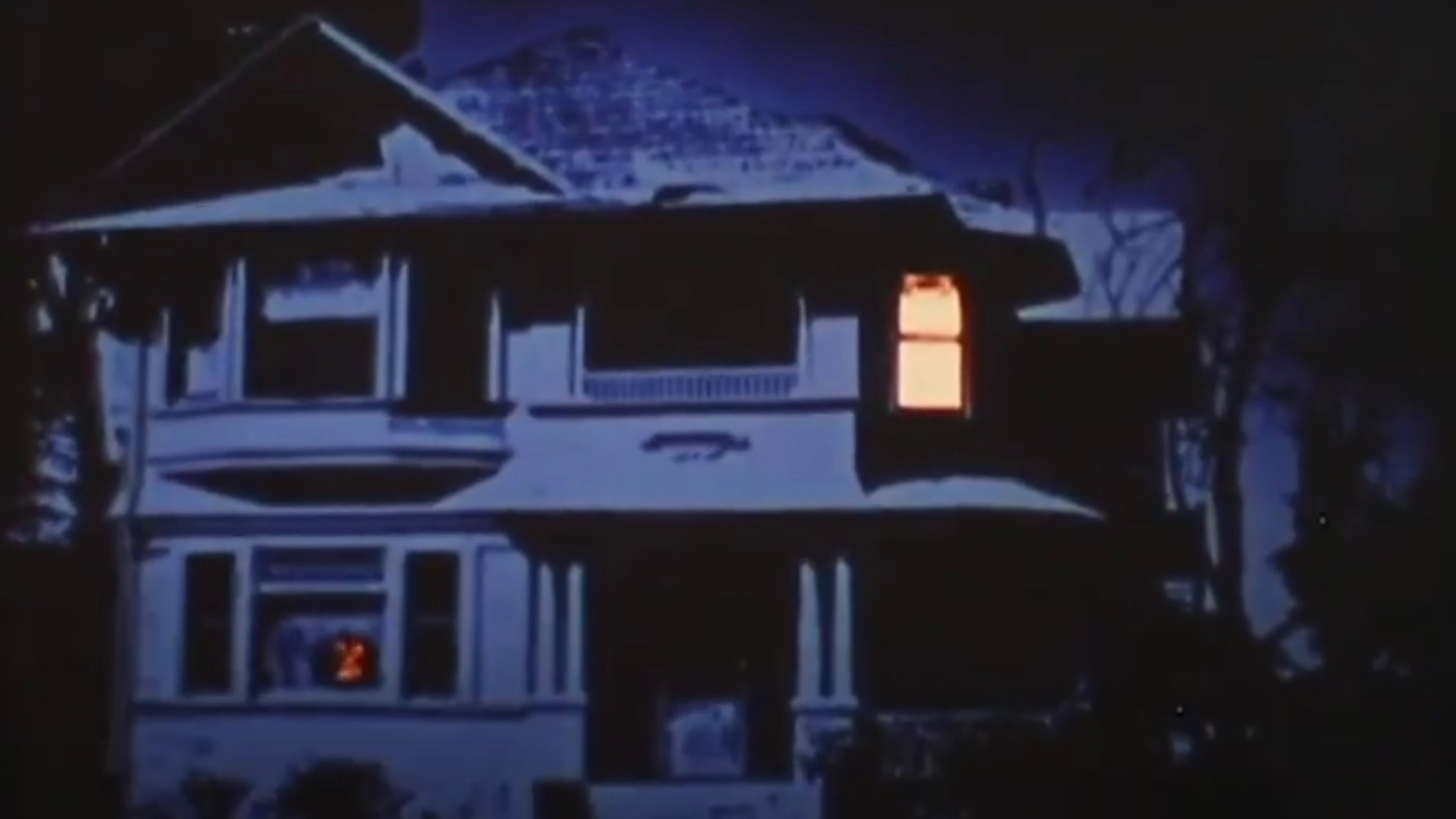 Backdrop for James Thurber’s The Night the Ghost Got In