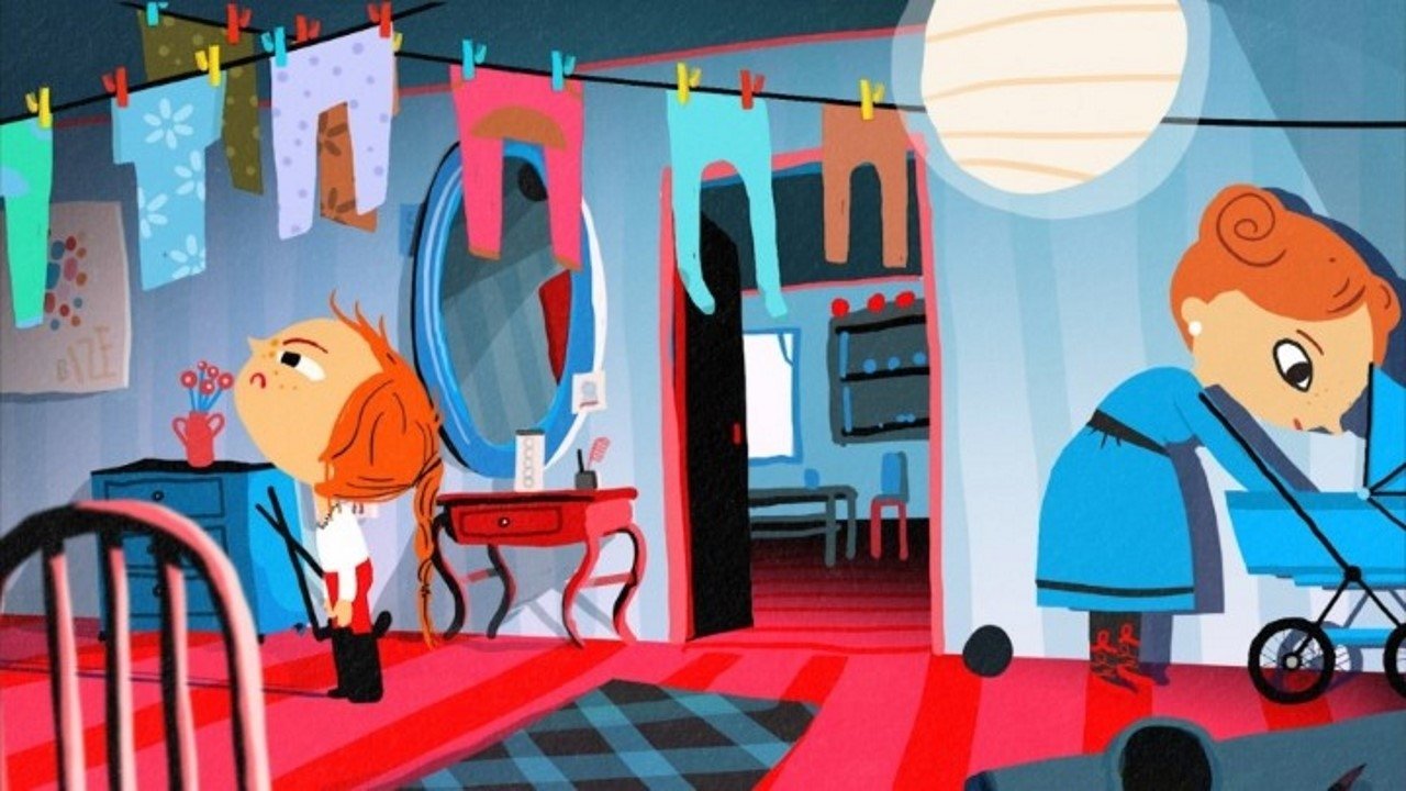 Backdrop for Pigtail and Mr. Sleeplessness