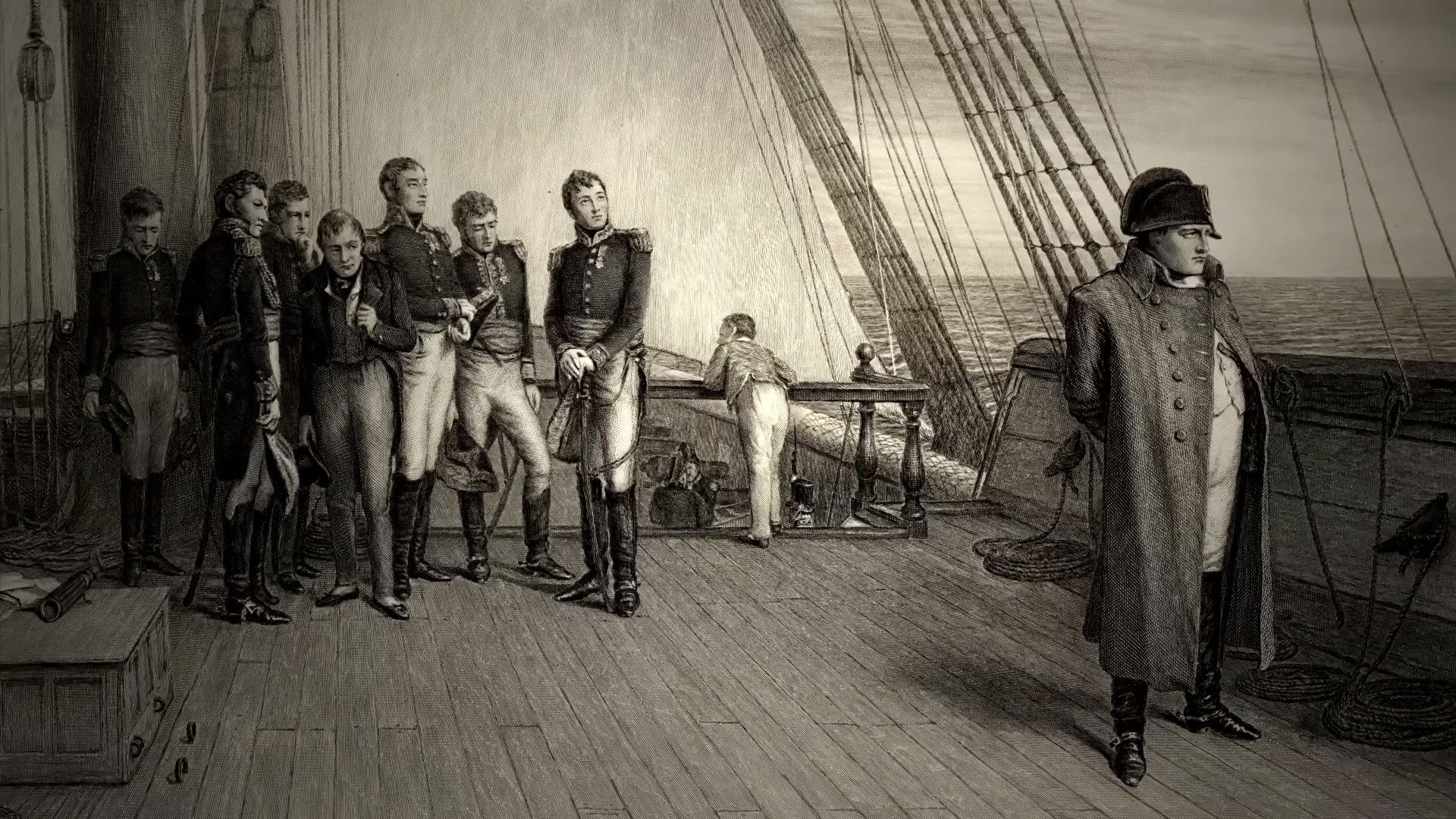 Backdrop for Napoleonic Wars: Battle of Waterloo 1815