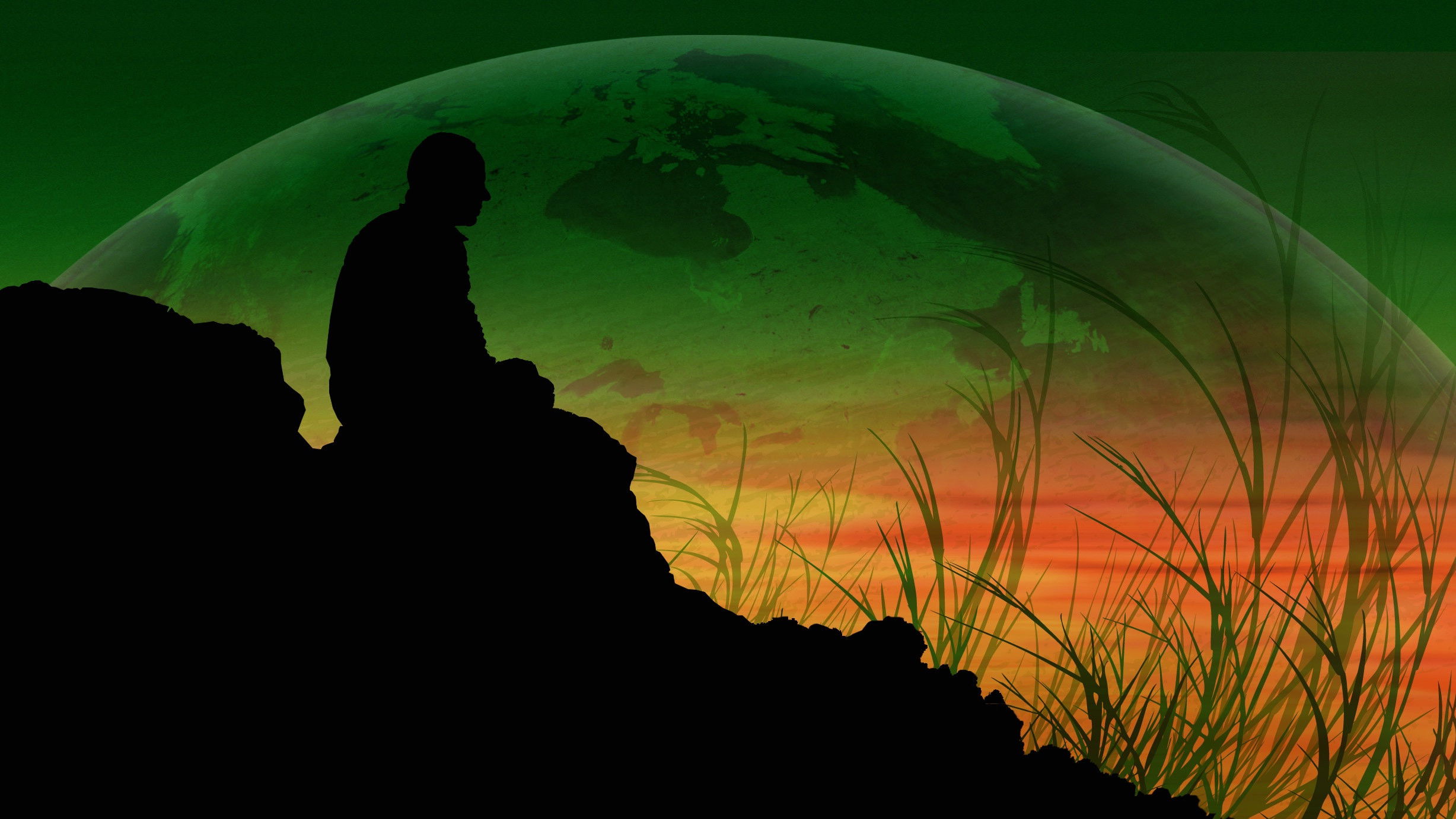 Backdrop for Green Fire