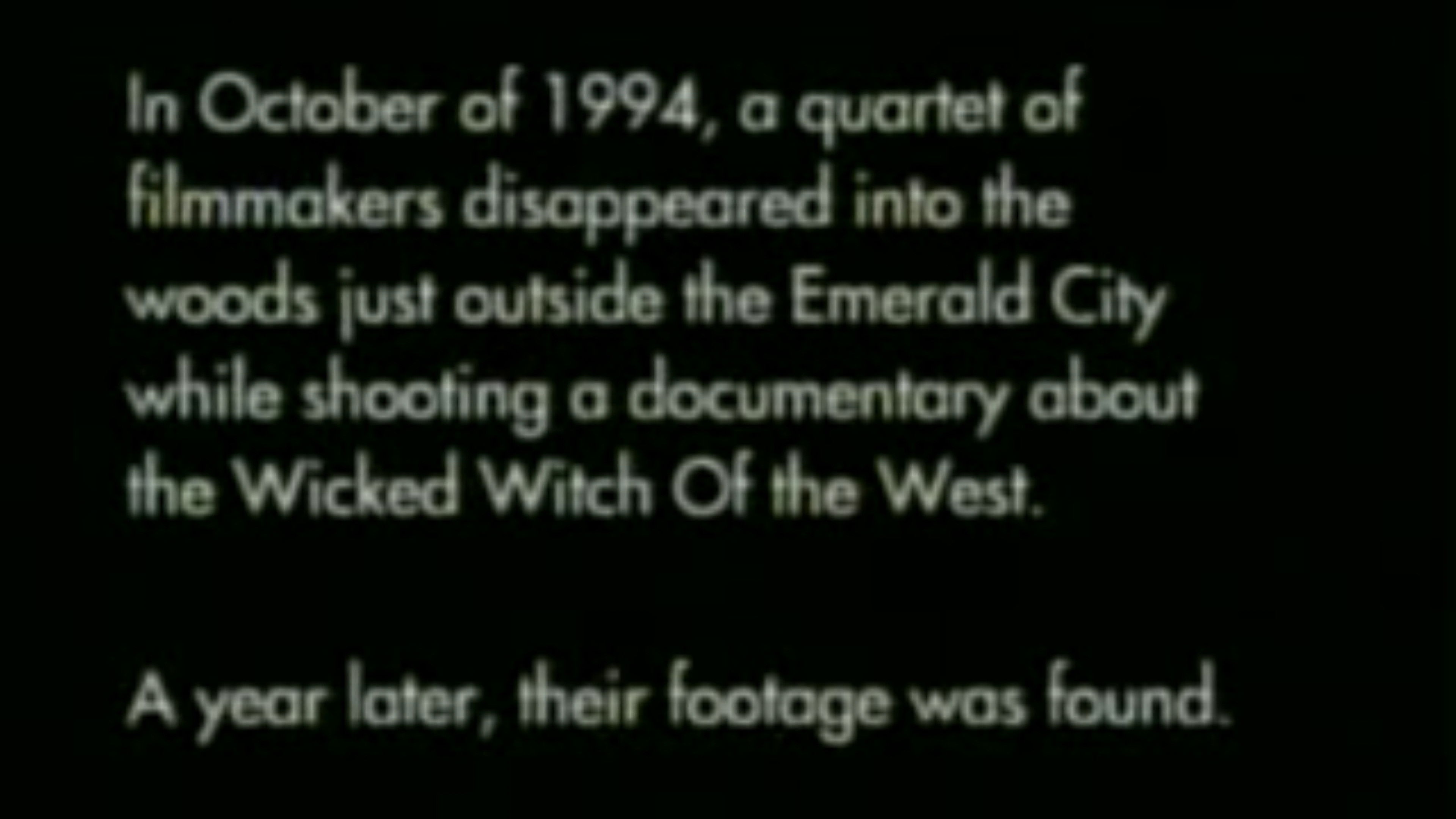 Backdrop for The Wicked Witch Project