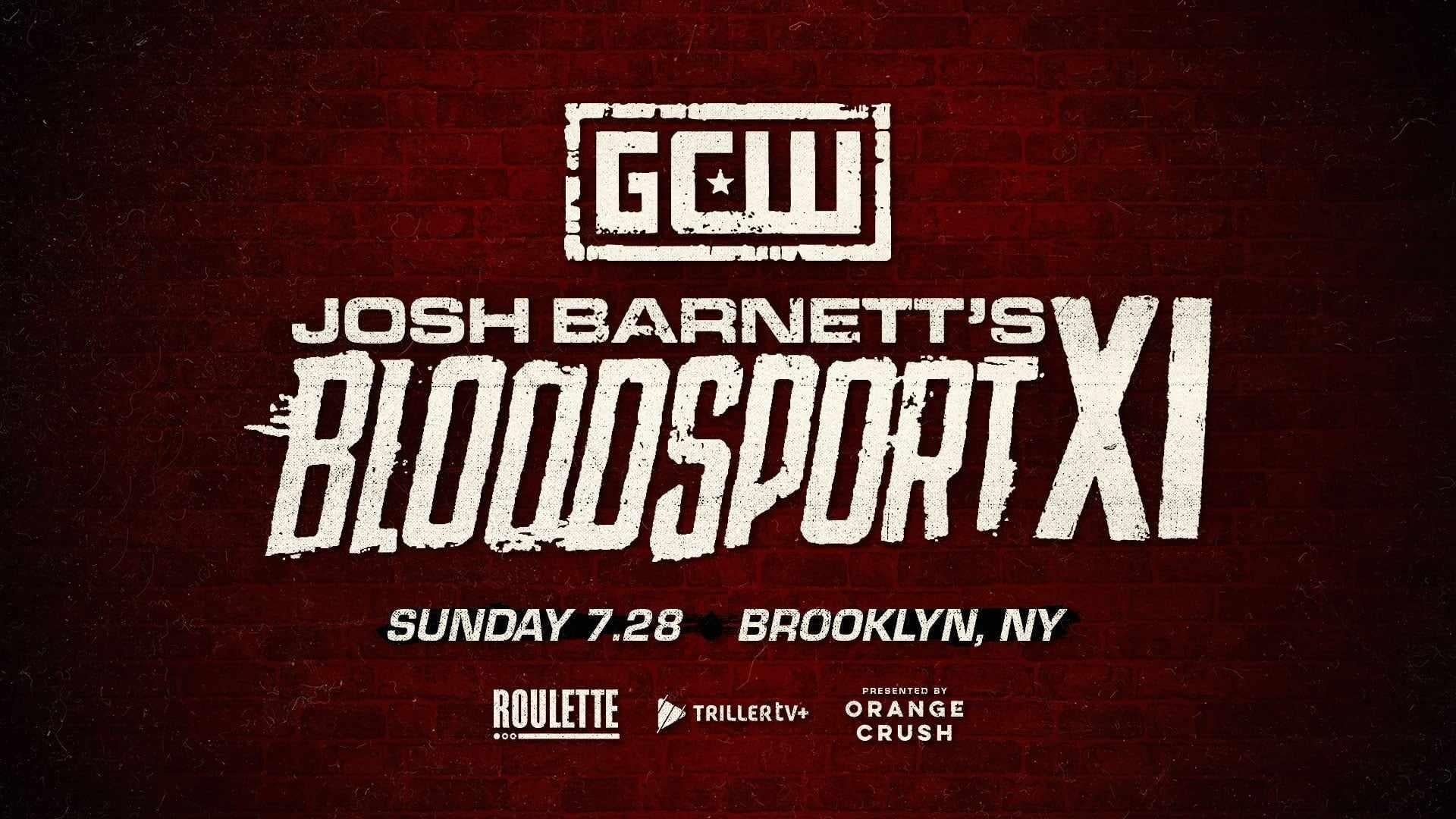 Backdrop for GCW Josh Barnett's Bloodsport XI