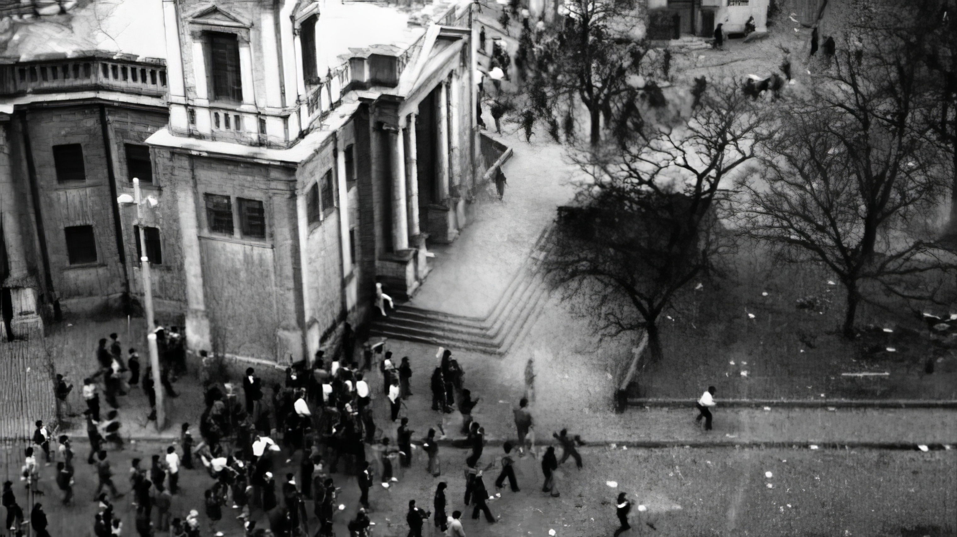 Backdrop for Black March of Târgu Mureș