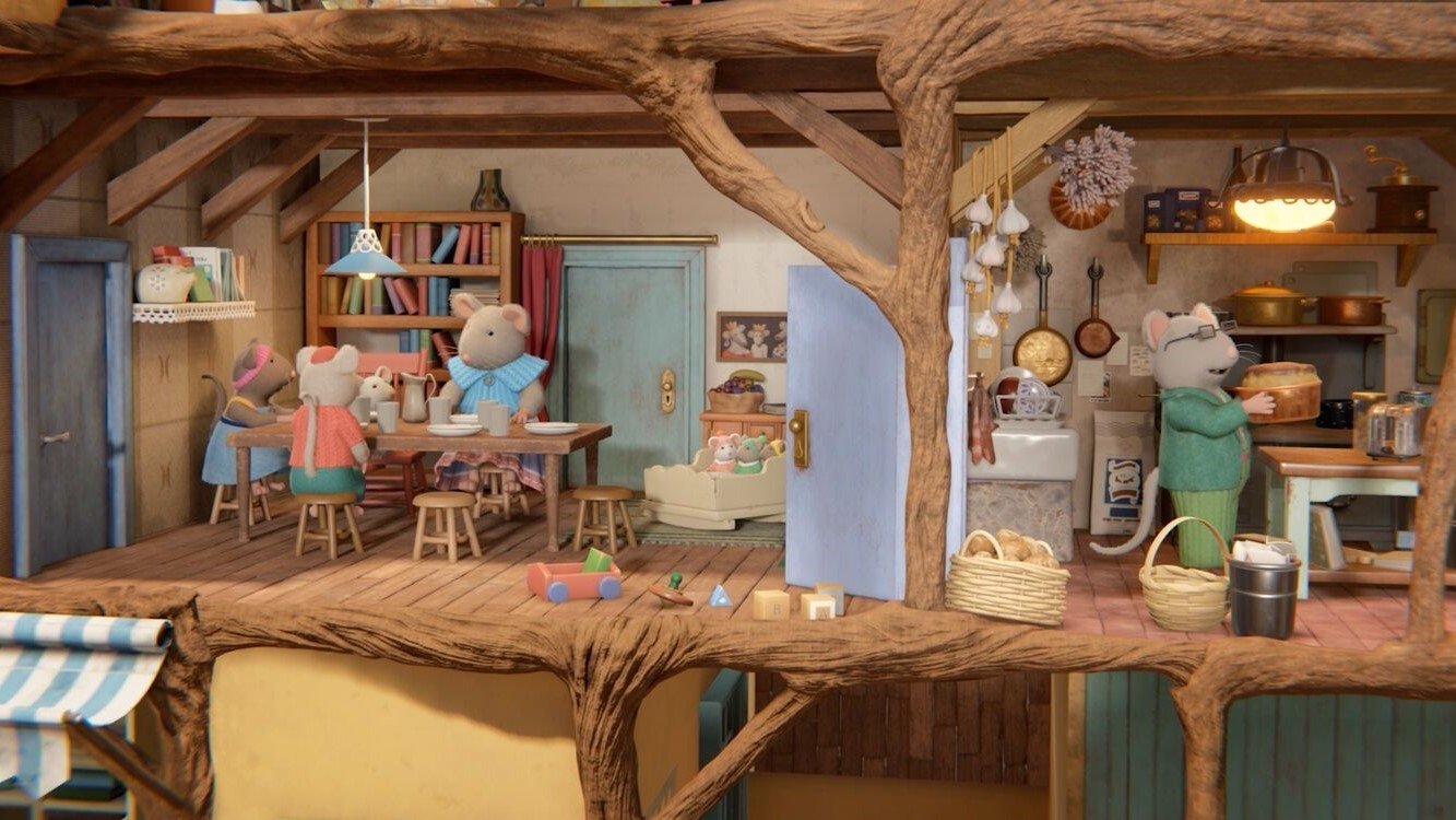 Backdrop for Het Muizenhuis  – Sam en Julia in de bioscoop