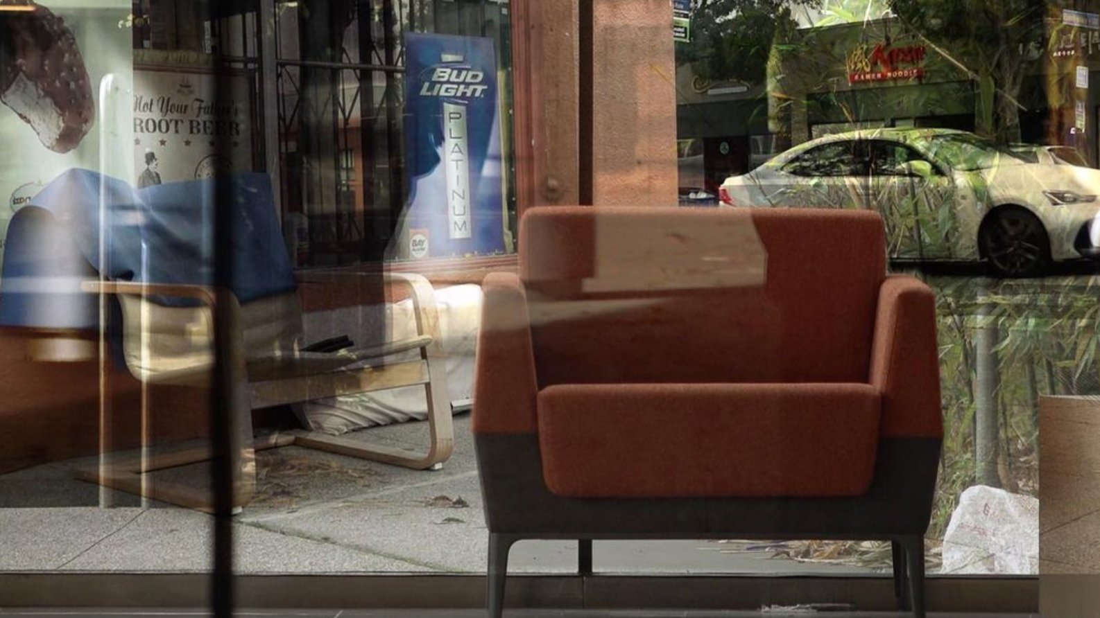 Backdrop for Cruel Architecture, a Tool of Gentrification