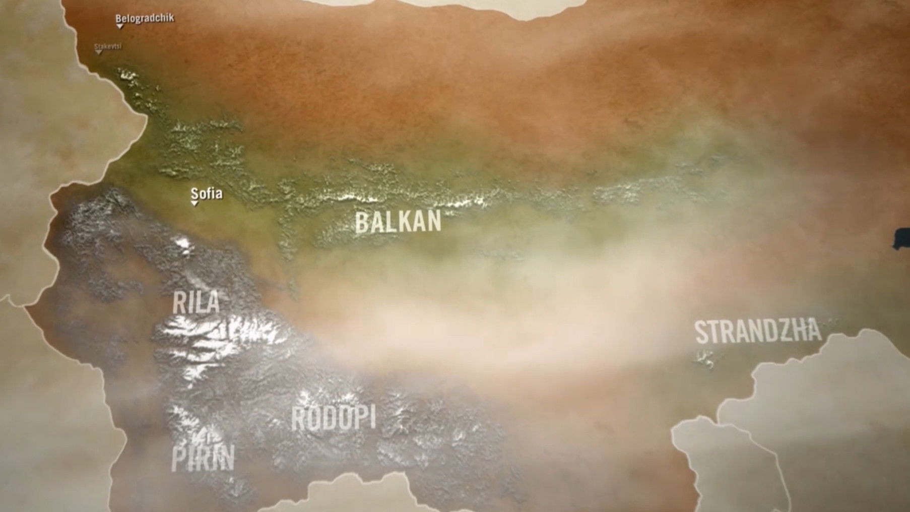 Backdrop for Bulgaria's Mountain Worlds