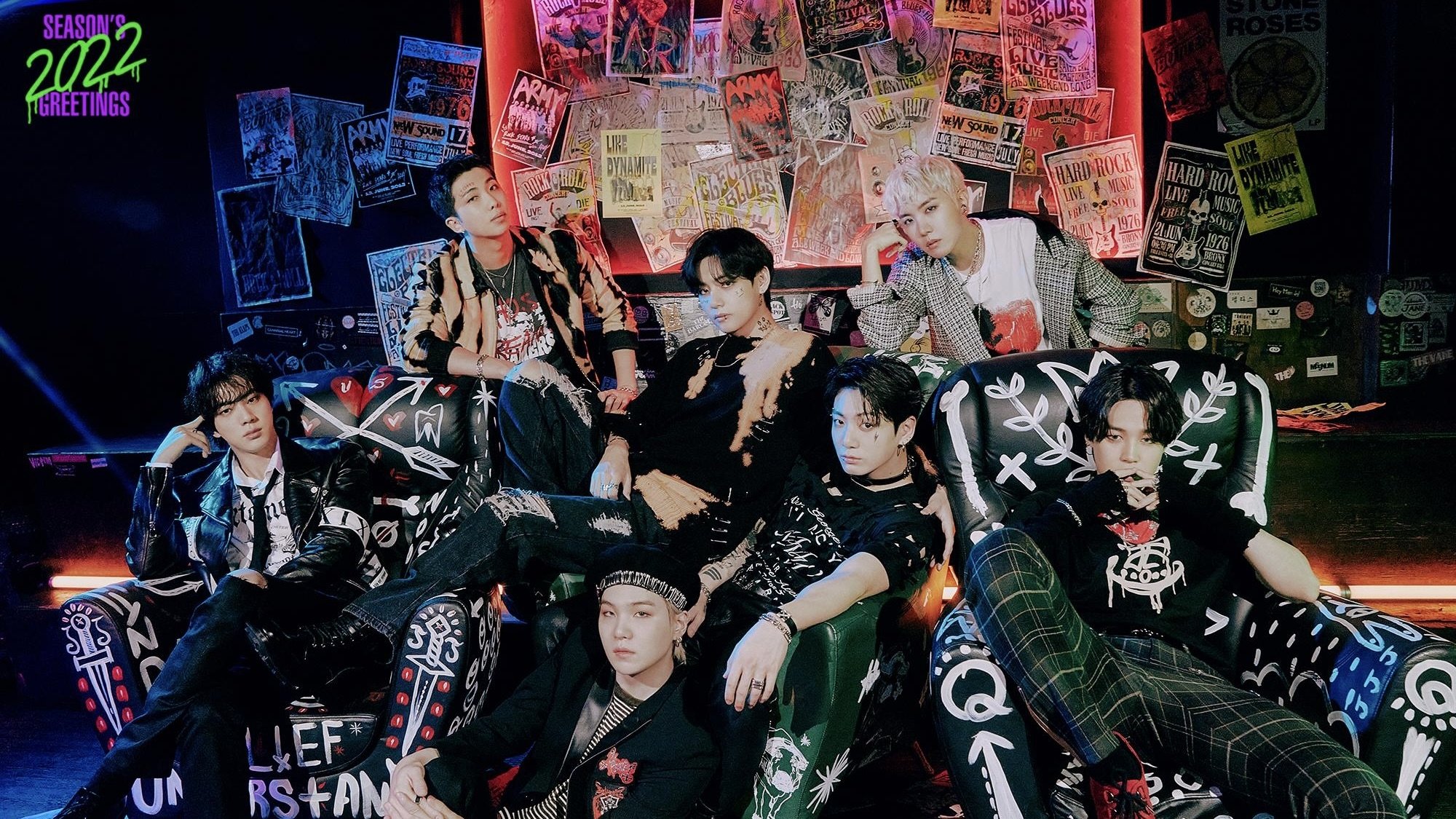 Backdrop for BTS 2022 Season's Greetings