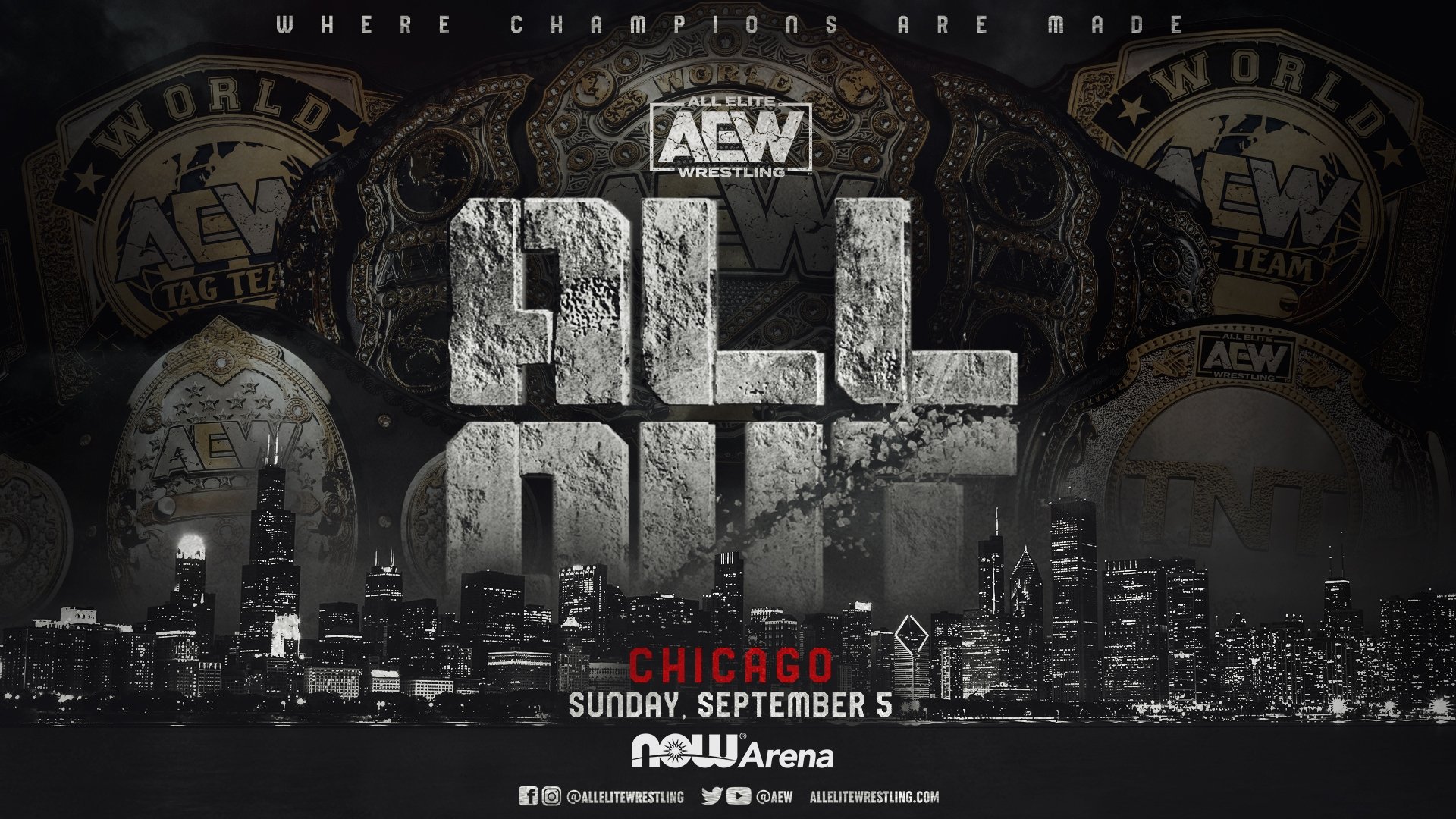Backdrop for AEW All Out 2021