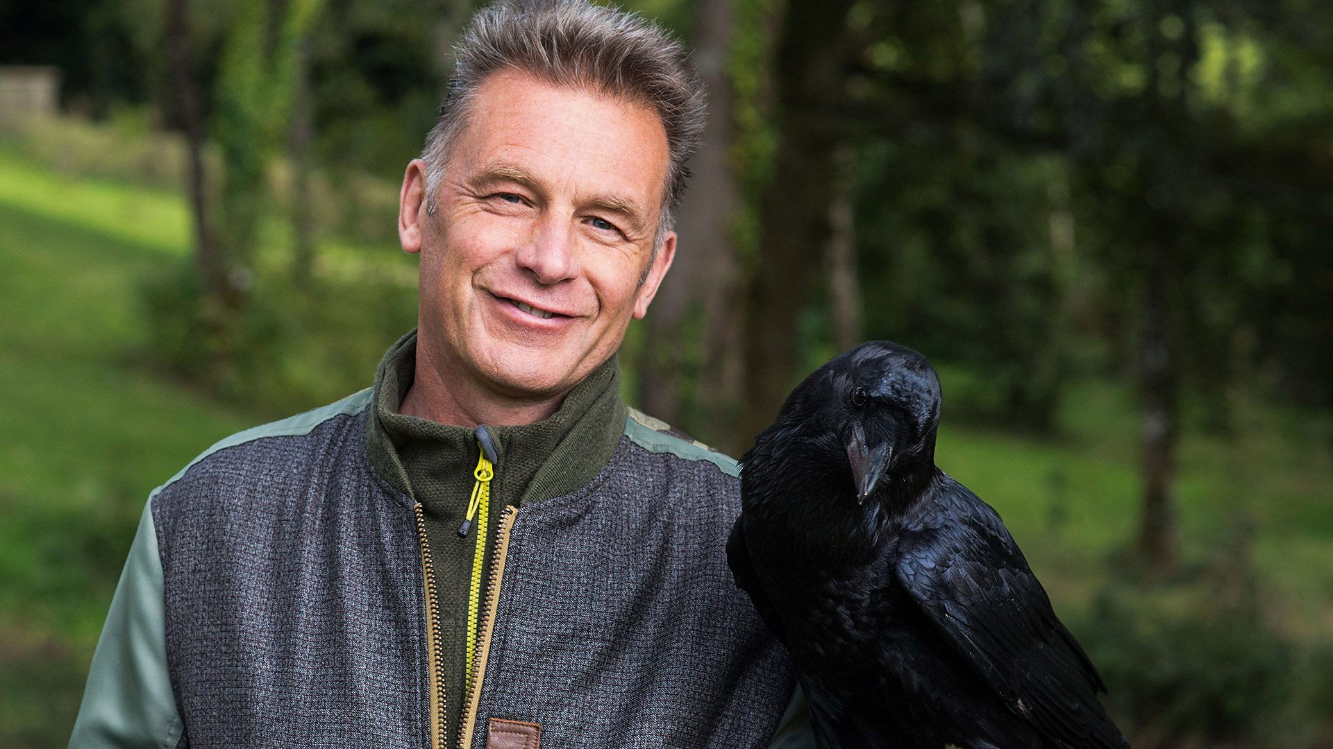 Backdrop for Chris Packham's Animal Einsteins