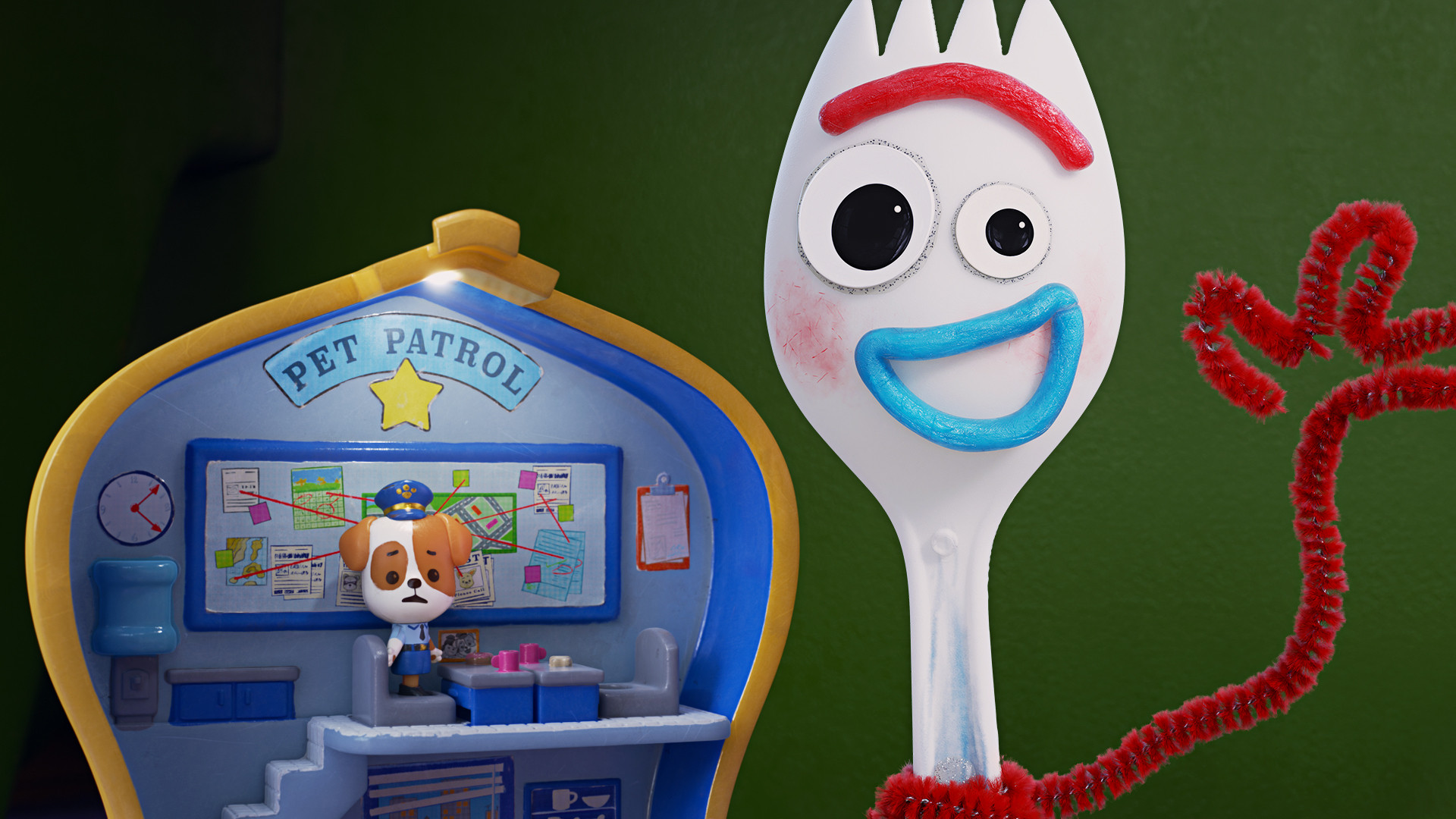 Backdrop for Forky Asks a Question: What Is a Pet?