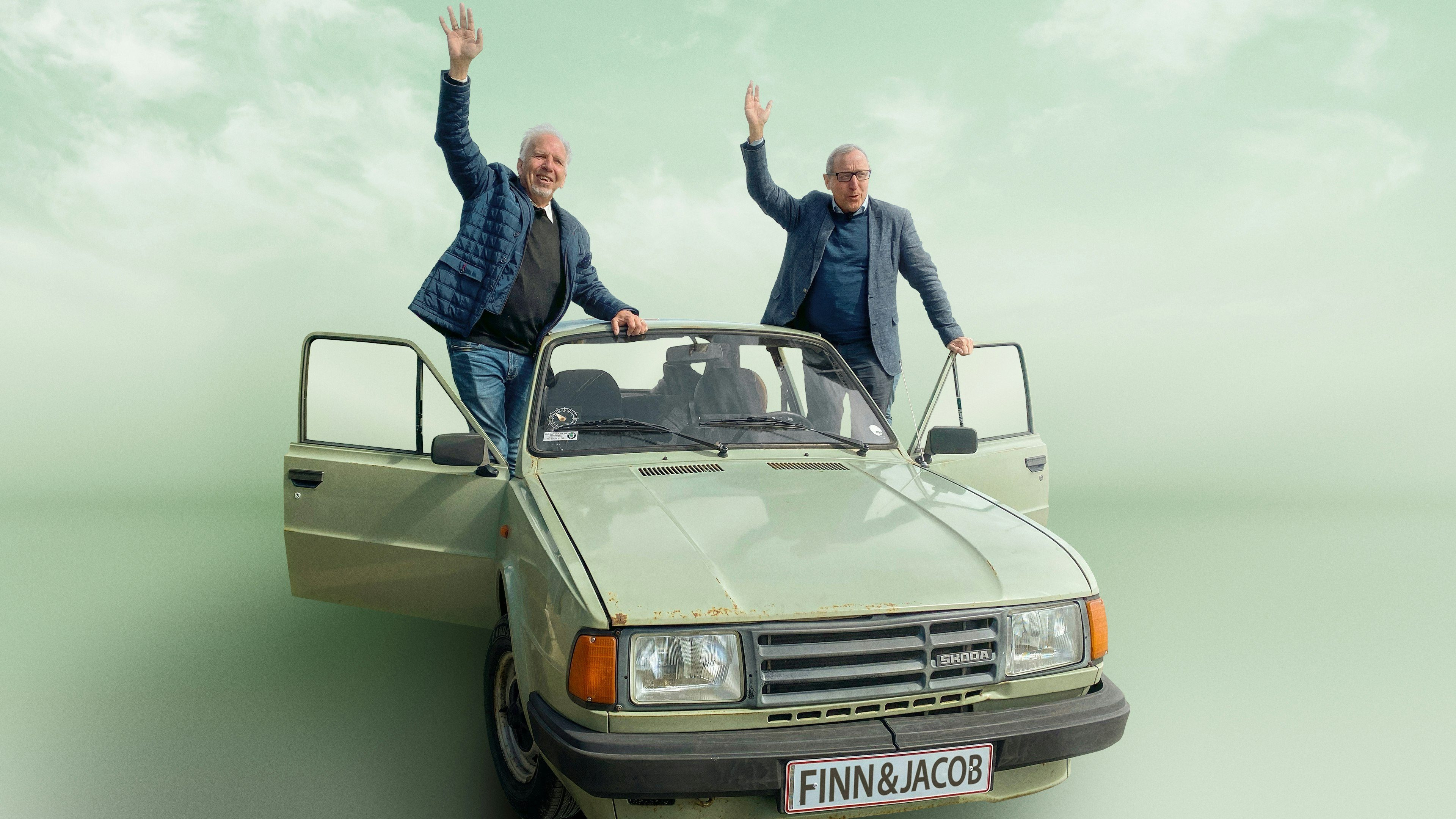 Backdrop for Finn og Jacob på vejen igen