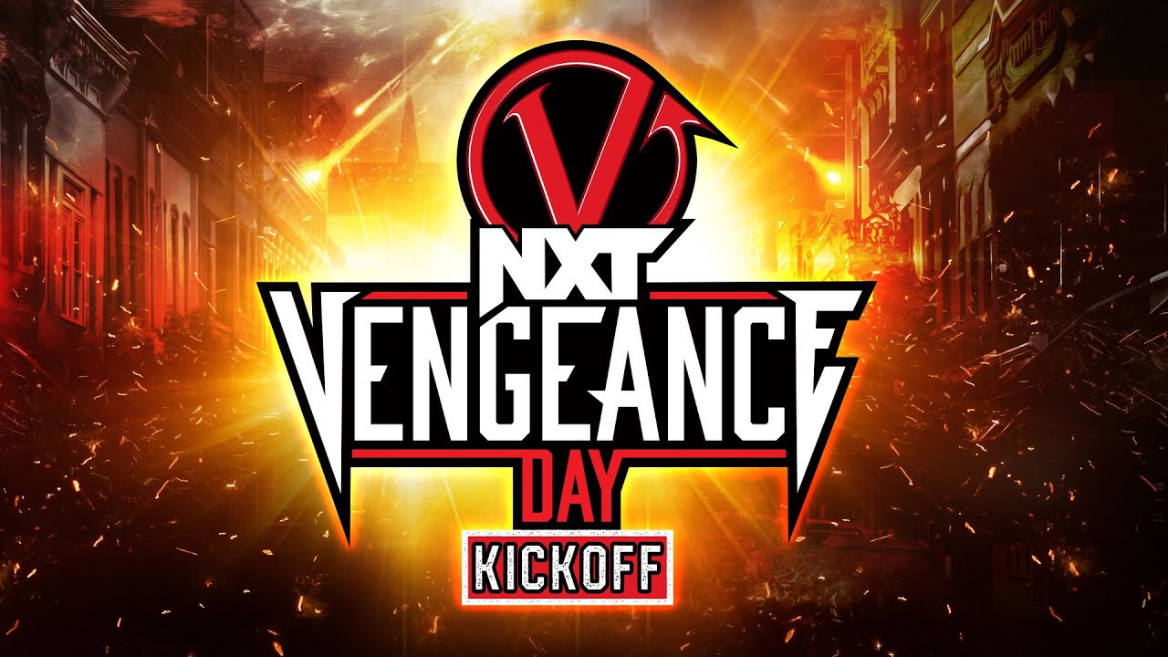 Backdrop for NXT Vengeance Day 2024 Kickoff