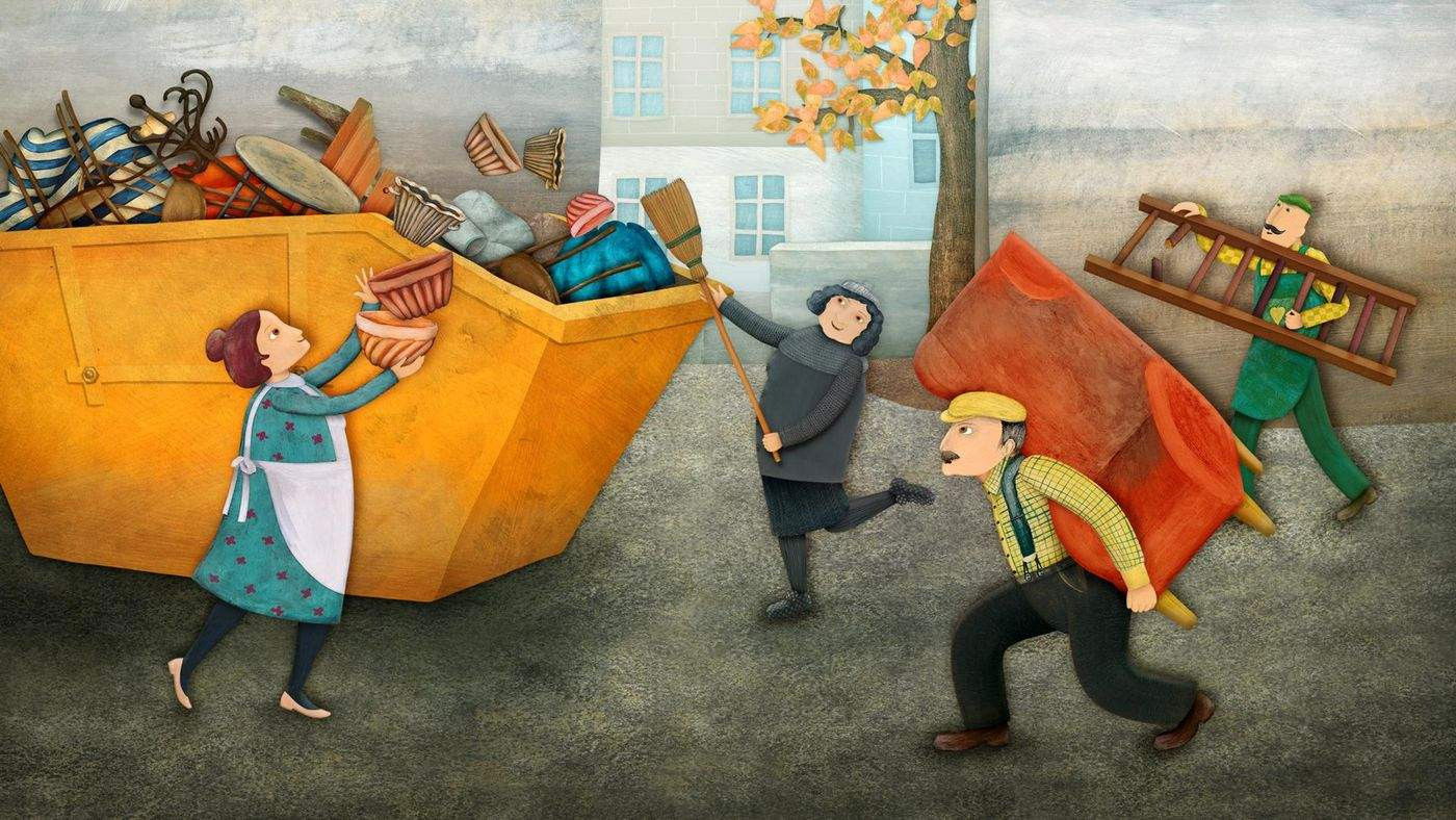 Backdrop for Mimi and Liza – The Garden