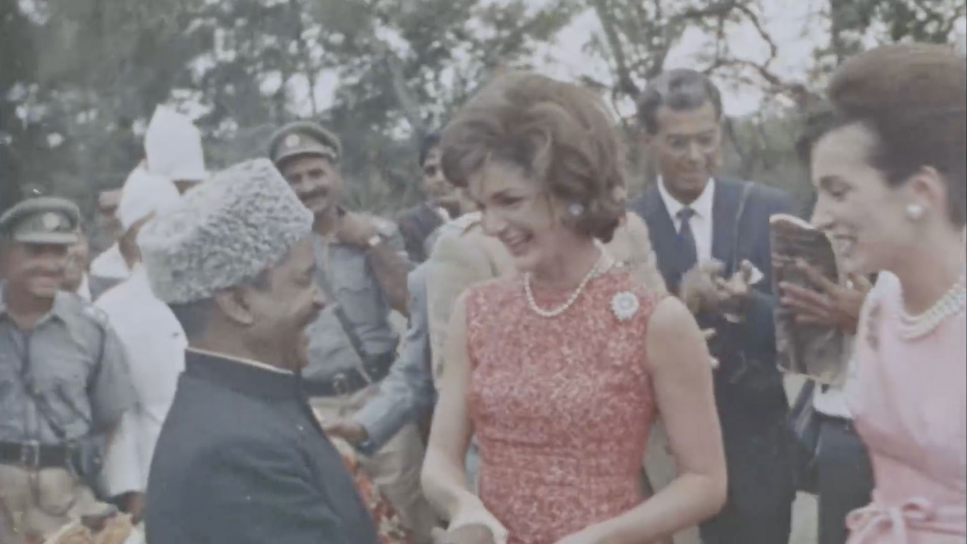 Backdrop for Jacqueline Kennedy's Asian Journey