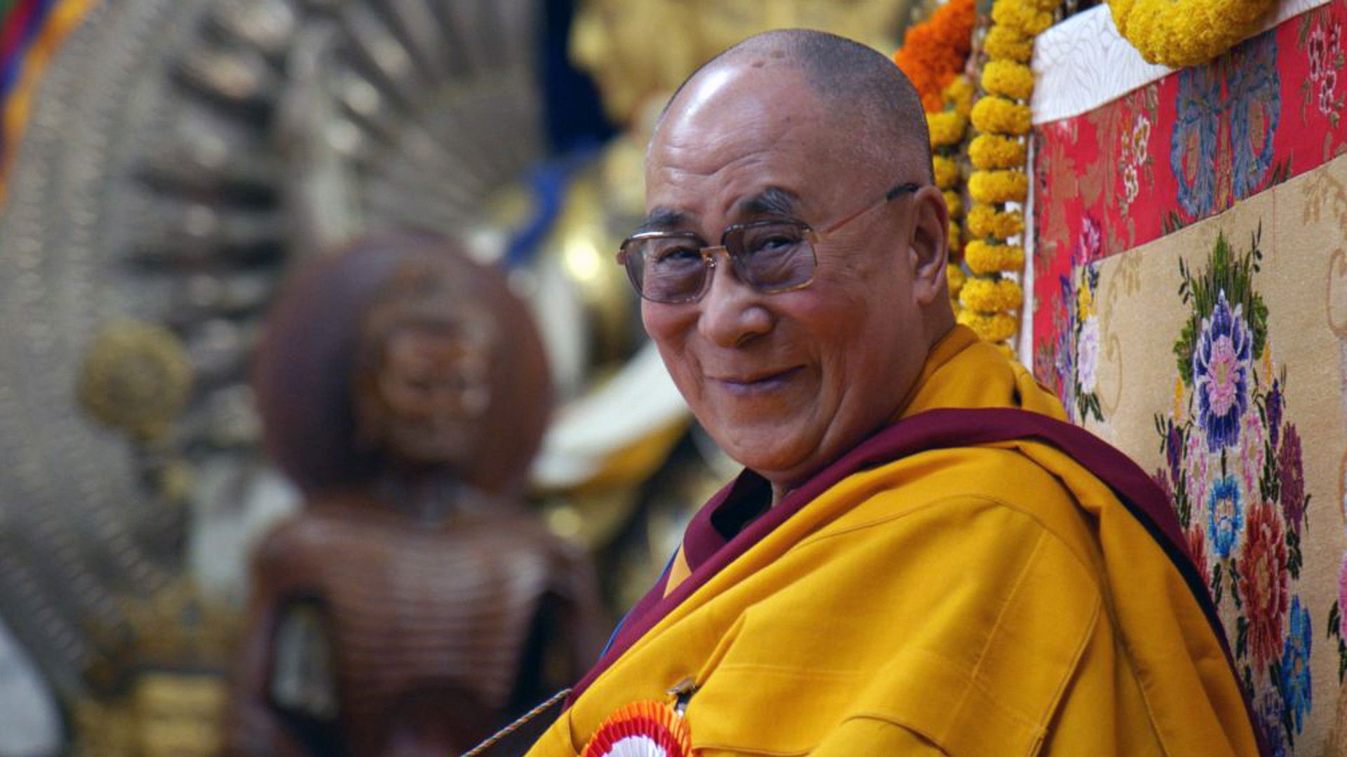Backdrop for Compassion in Exile: The Story of the 14th Dalai Lama