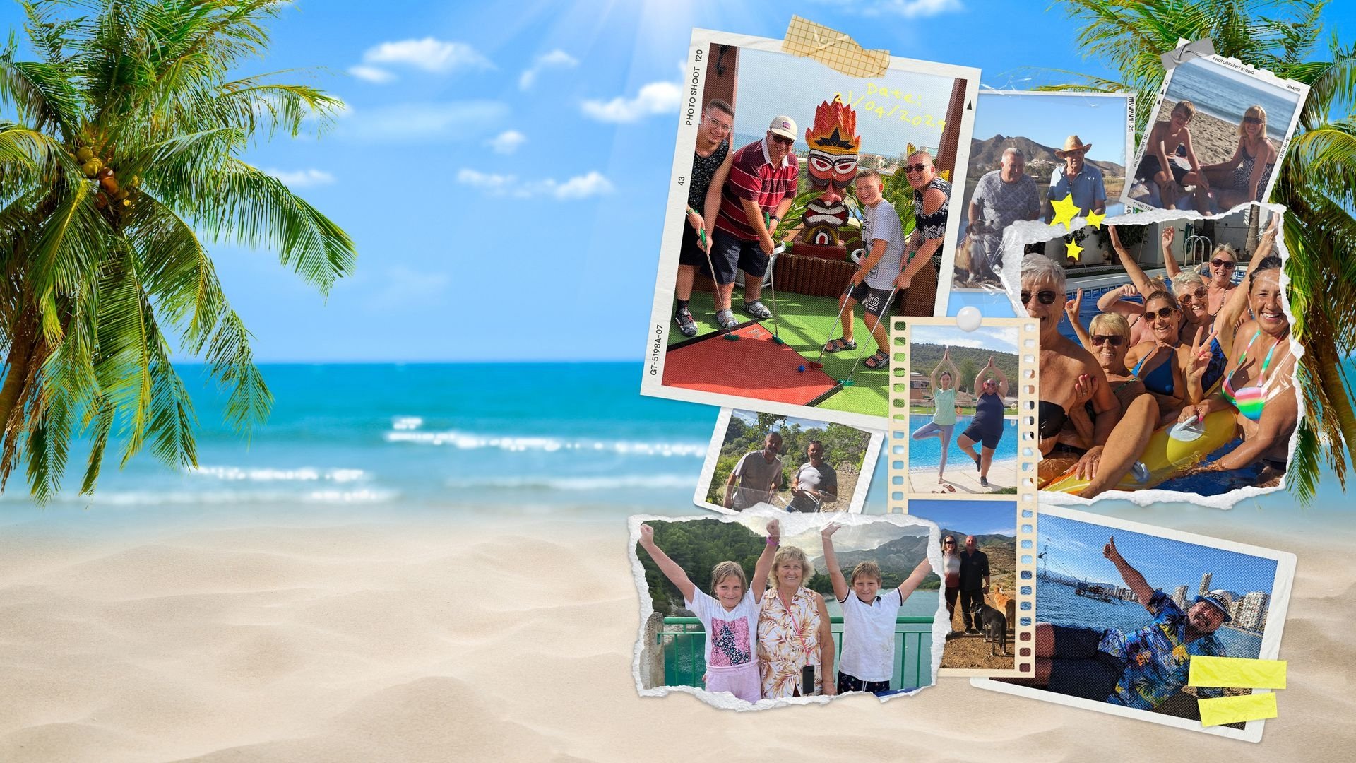 Backdrop for Bargain-Loving Brits in the Sun