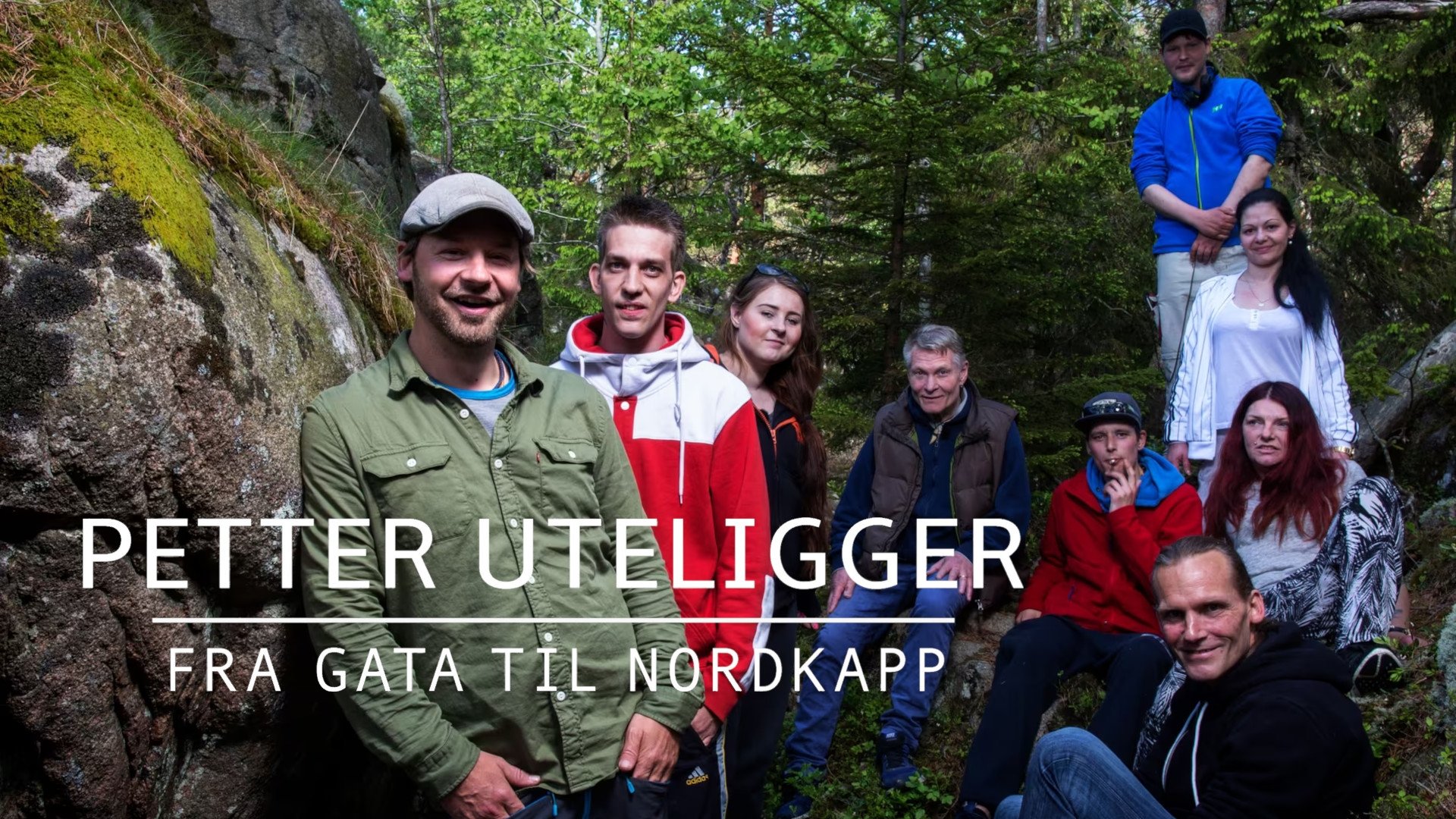 Backdrop for Petter uteligger: Fra gata til Nordkapp