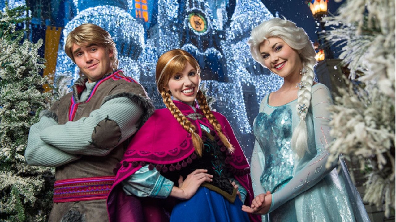 Backdrop for Disney Parks Frozen Christmas Celebration