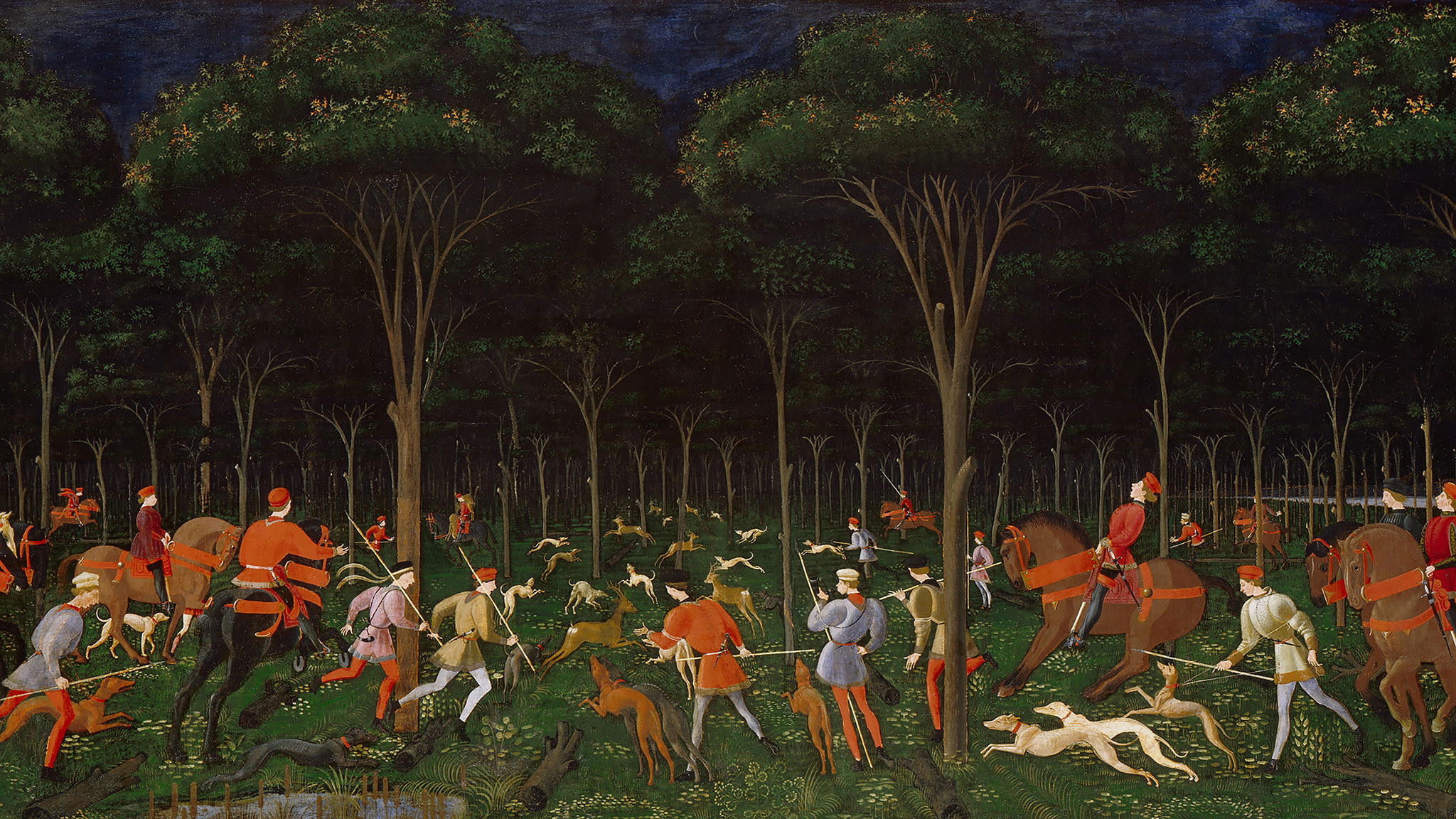Backdrop for Reconstruction of a Hunting Scene