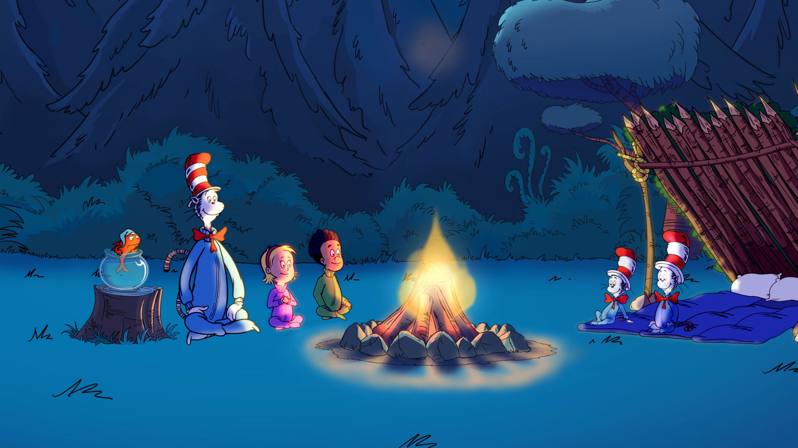 Backdrop for The Cat in the Hat Knows a Lot About Camping!