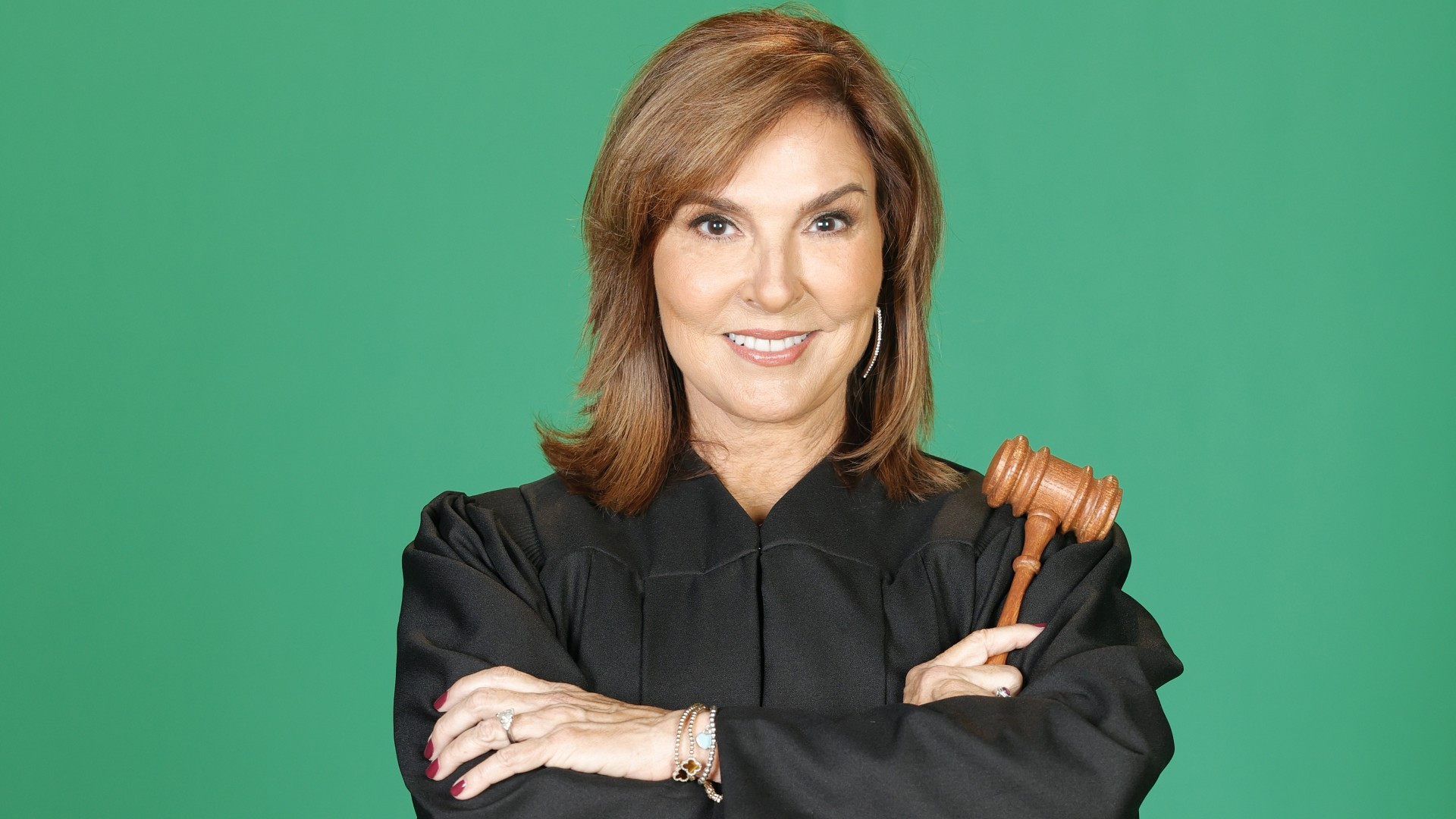 Backdrop for Justice for the People with Judge Milian