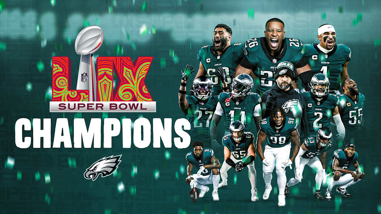 Backdrop for Super Bowl Champions: The 2024 Philadelphia Eagles
