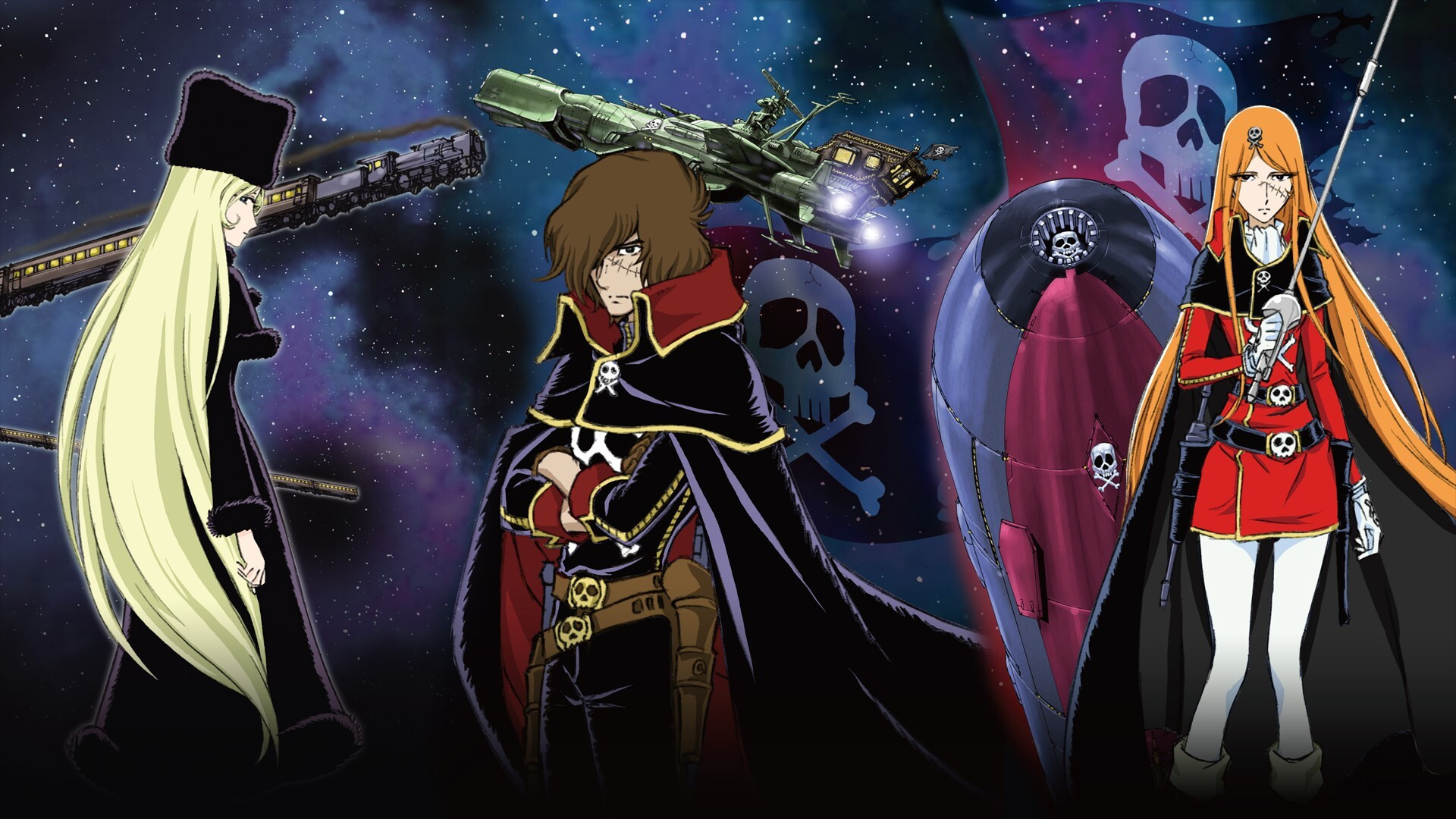 Backdrop for Galaxy Express 999: Eternal Traveler Emeraldas