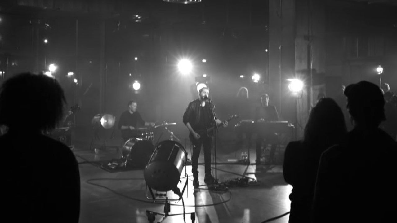 Backdrop for Cigarettes After Sex in Private Paris Concert